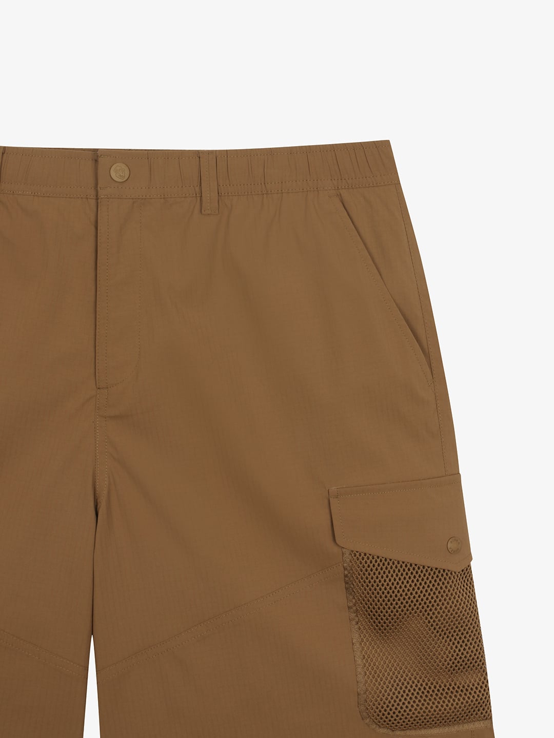 Label Mesh Pocket Woven Shorts