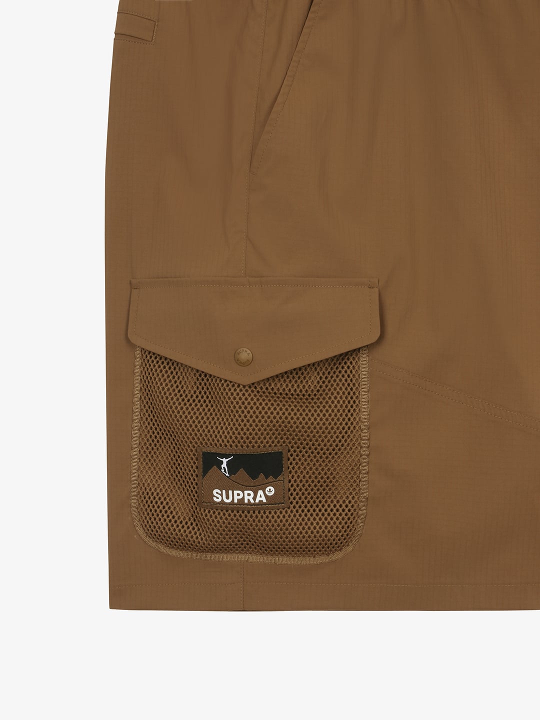 Label Mesh Pocket Woven Shorts