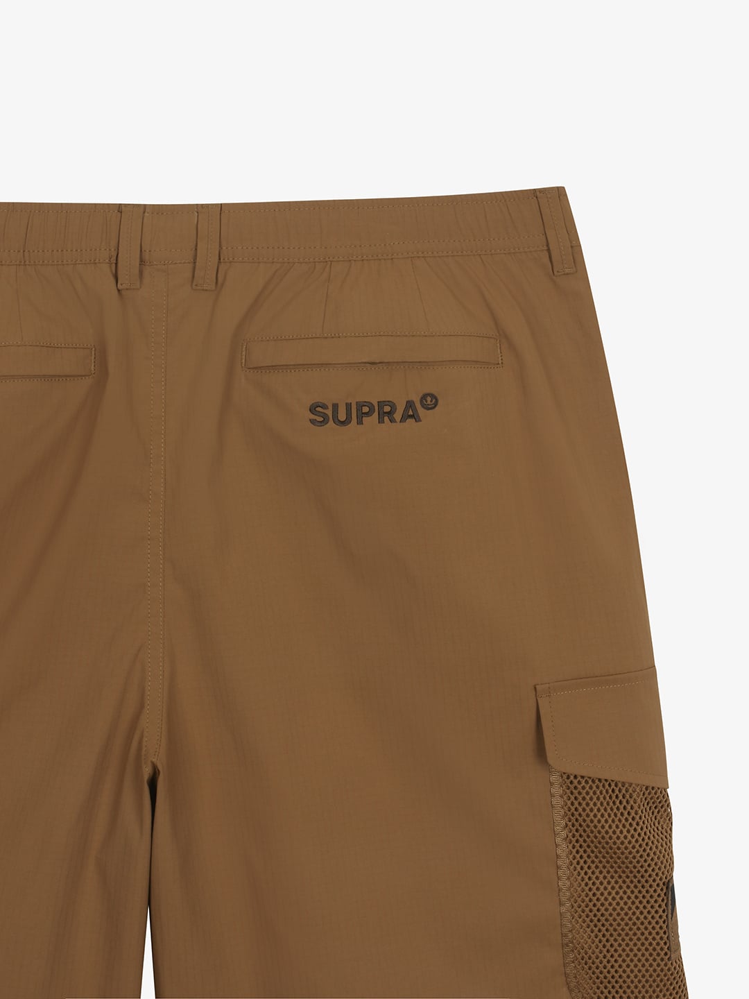 Label Mesh Pocket Woven Shorts