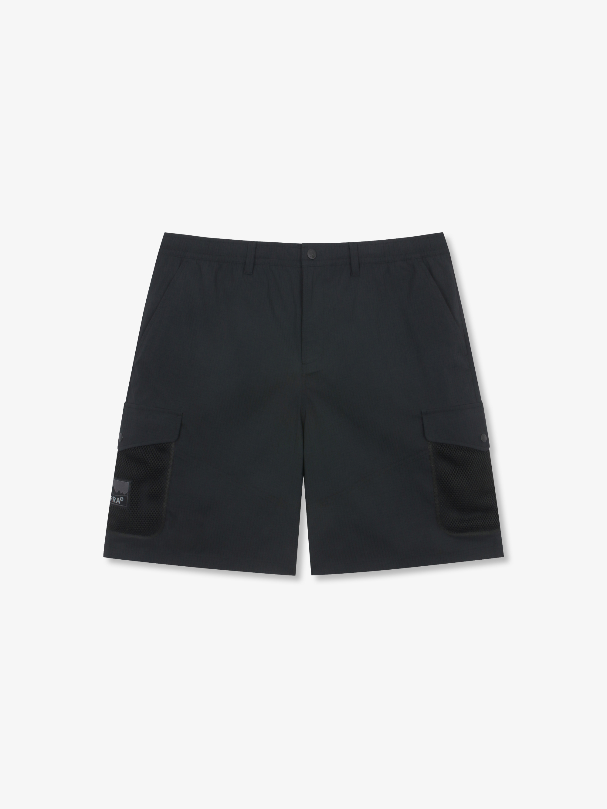 Label Mesh Pocket Woven Shorts