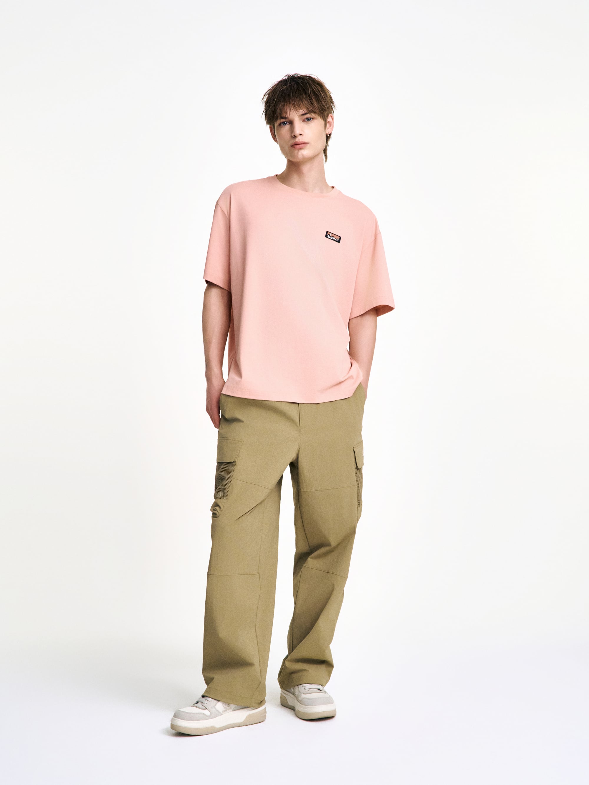 Mesh Pocket Cargo Wide Pants