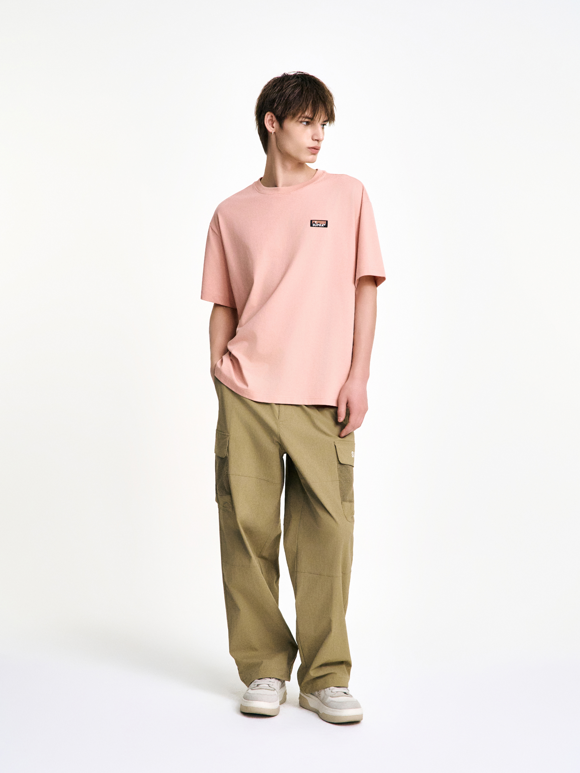 Mesh Pocket Cargo Wide Pants