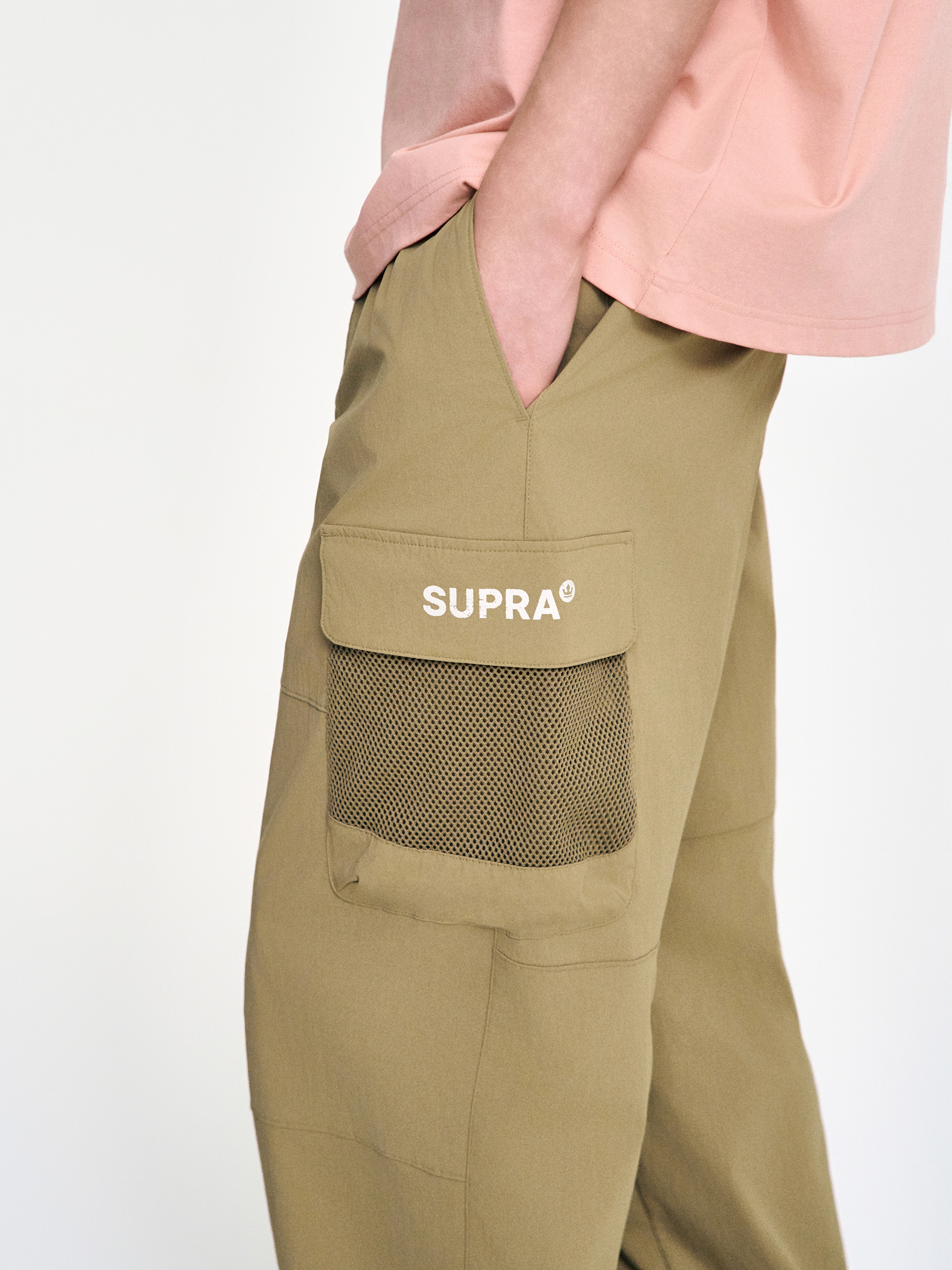 Mesh Pocket Cargo Wide Pants
