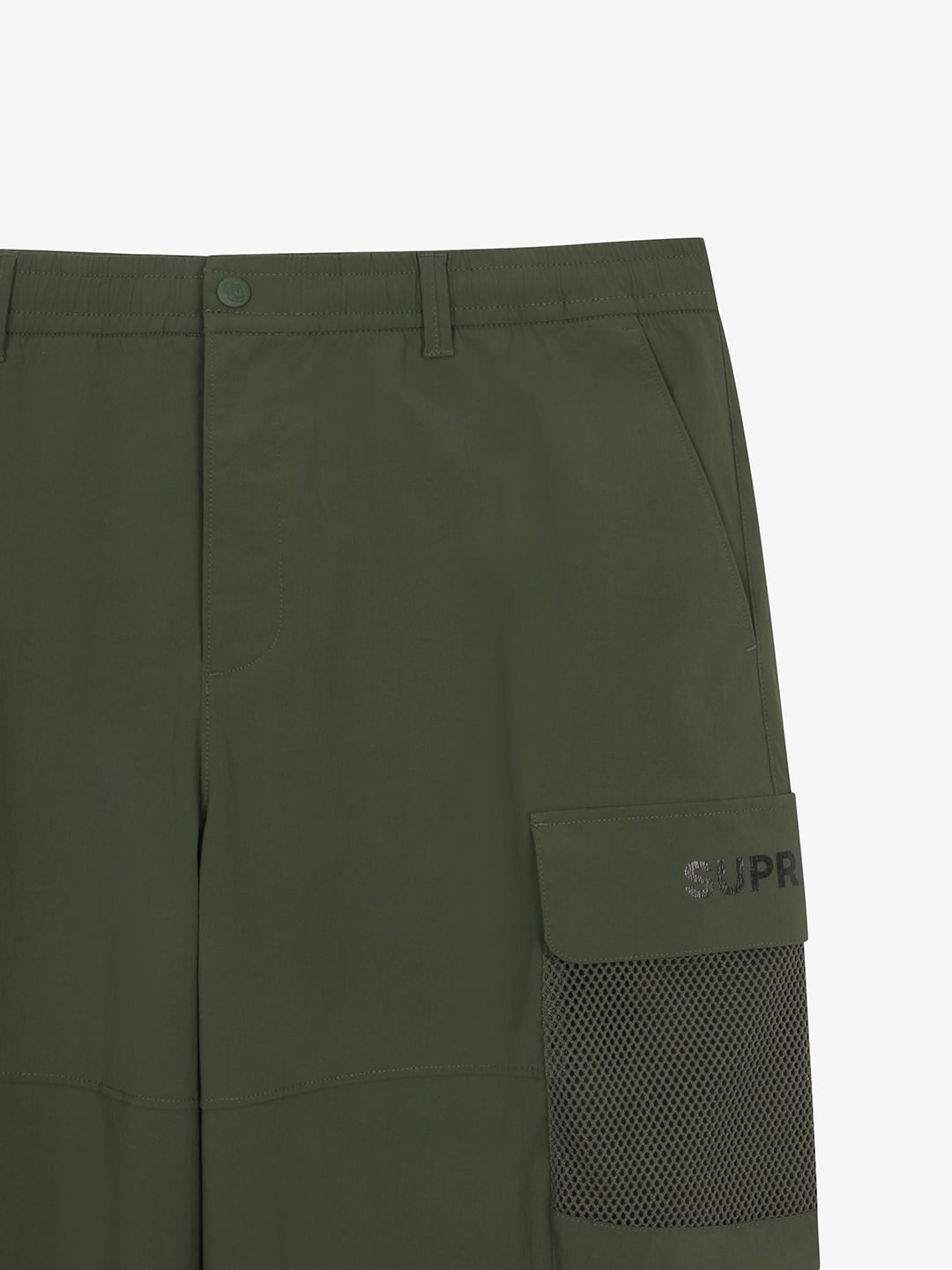 Mesh Pocket Cargo Wide Pants
