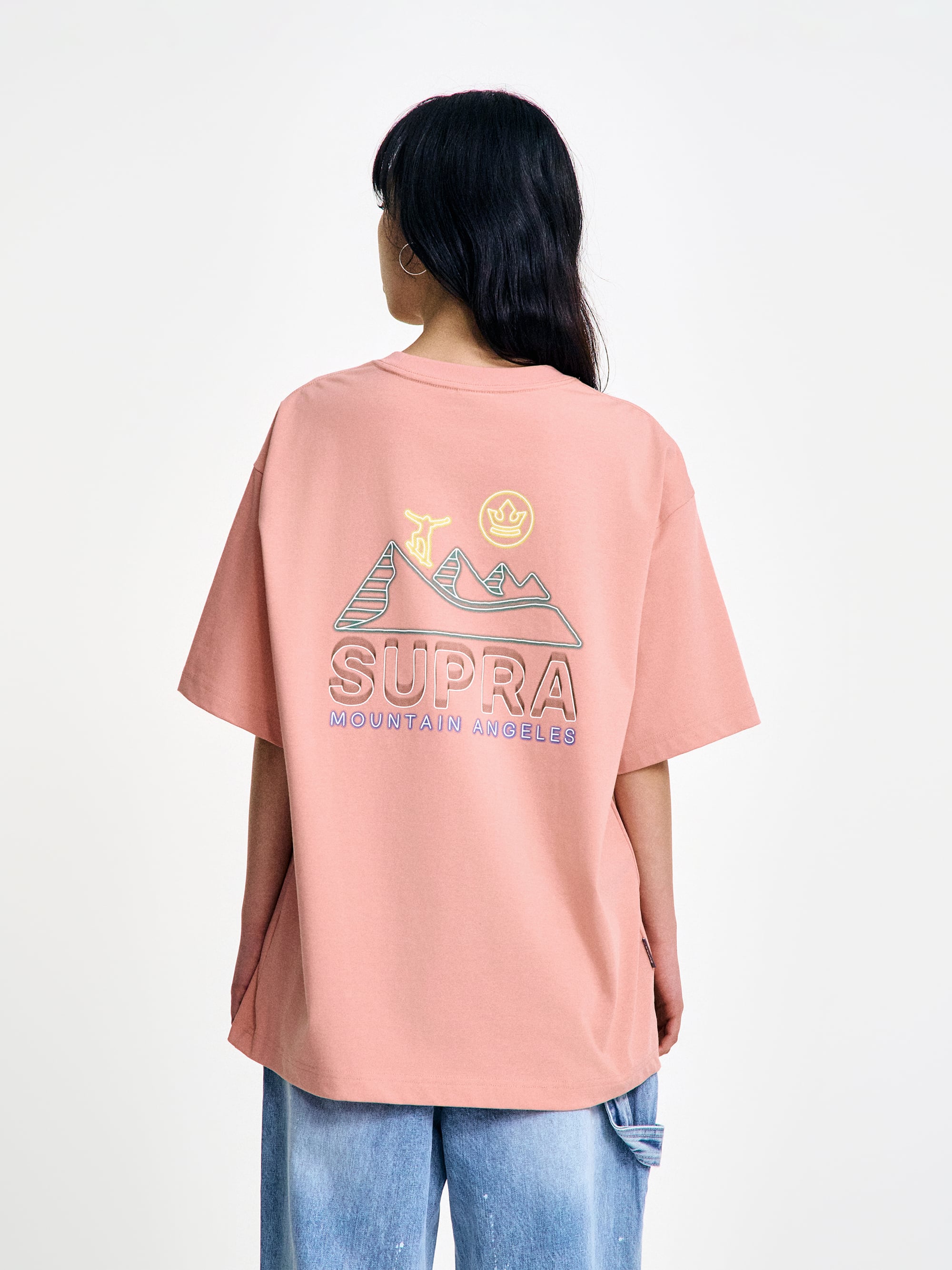 Color Graphic Mountain T-shirt