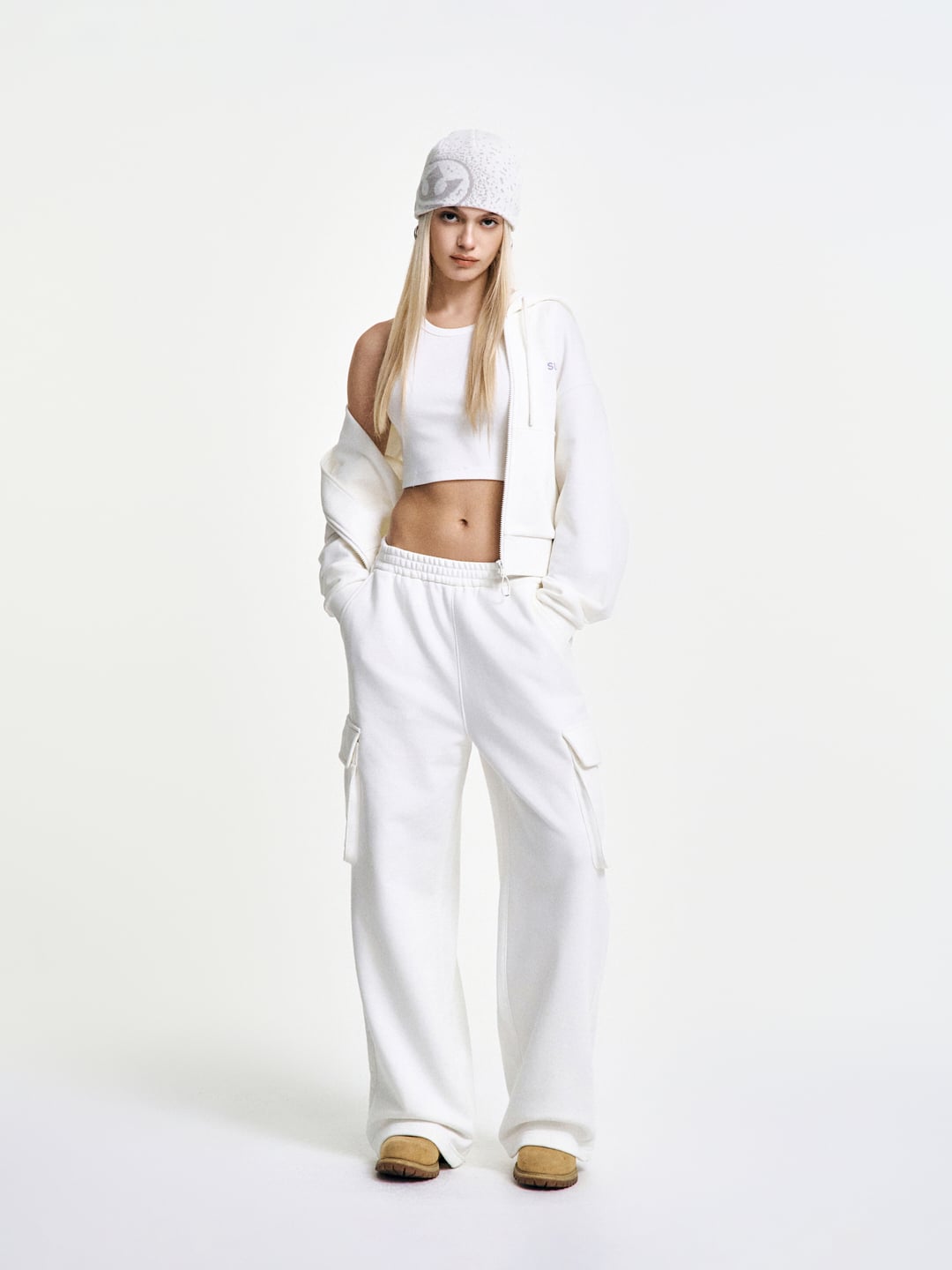 Women`s Cargo Wide Pants SET