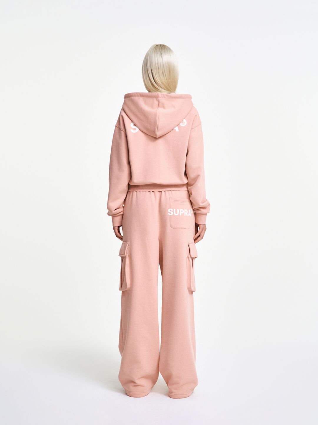 Women`s Logo Crop Hooded Zip-up set