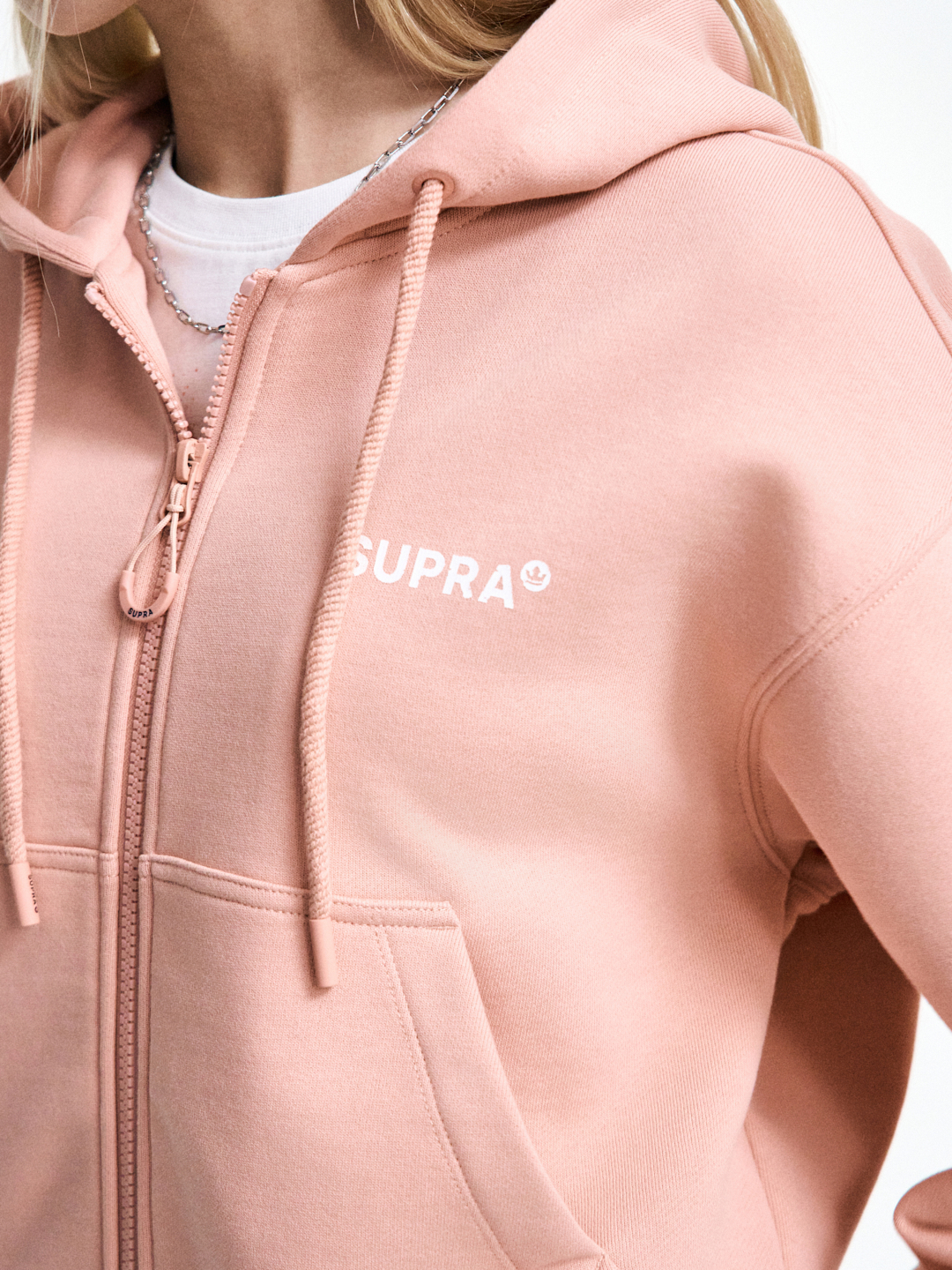 Women`s Logo Crop Hooded Zip-up set