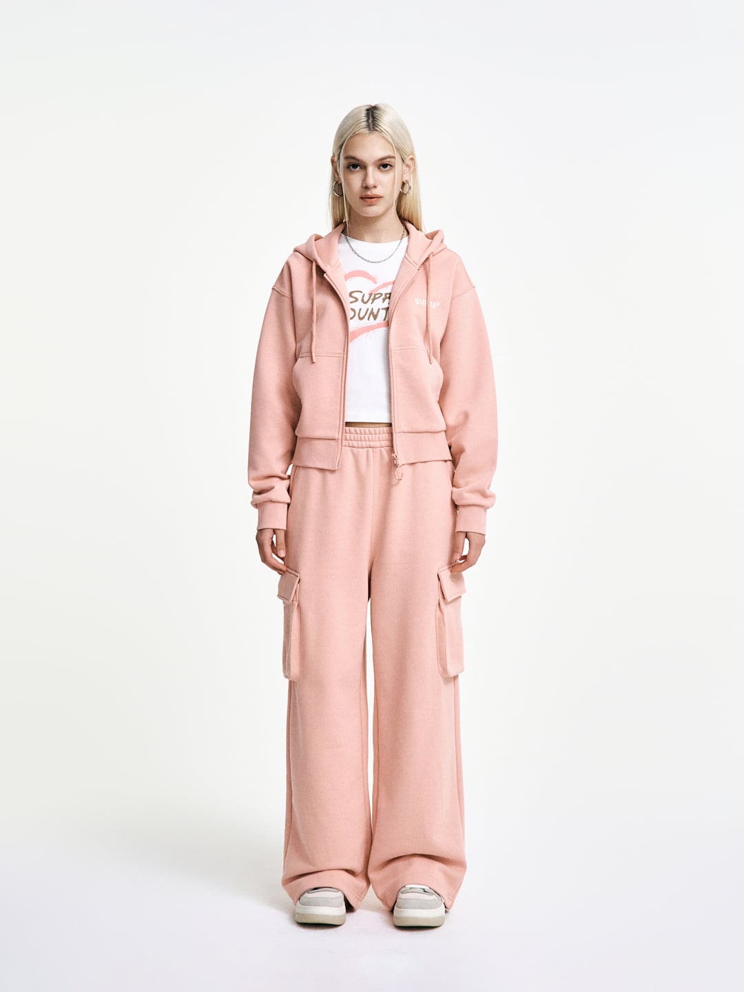 Women`s Cargo Wide Pants SET