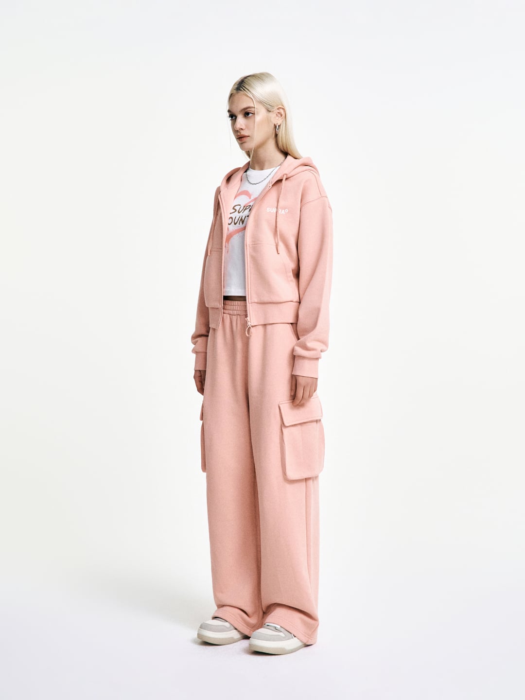 Women`s Cargo Wide Pants SET