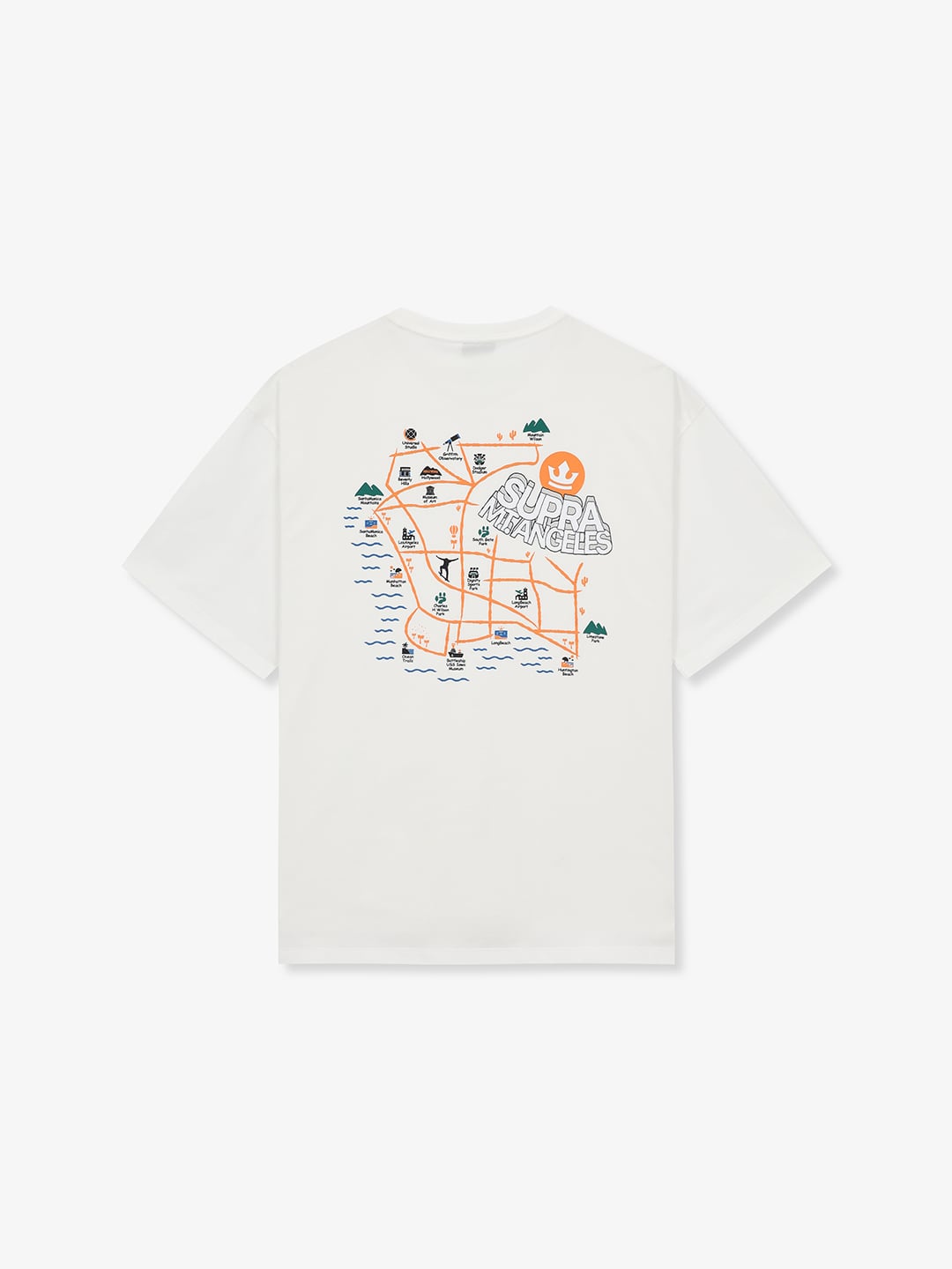 LA Map Graphic Short Sleeve T-shirt