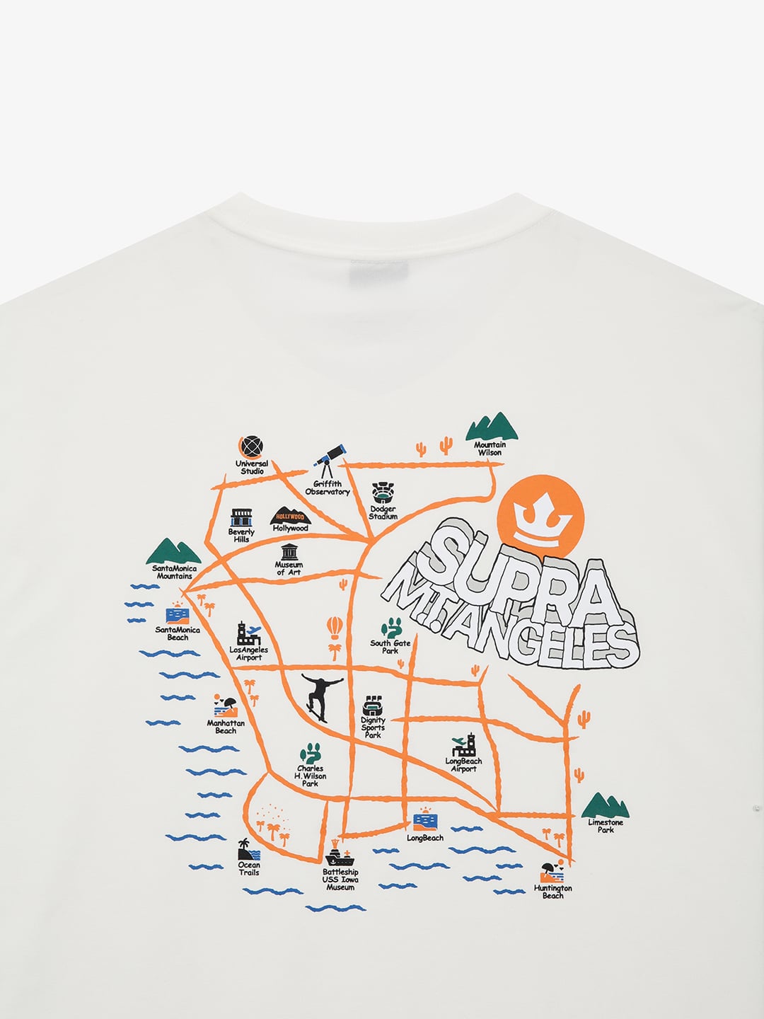 LA Map Graphic Short Sleeve T-shirt