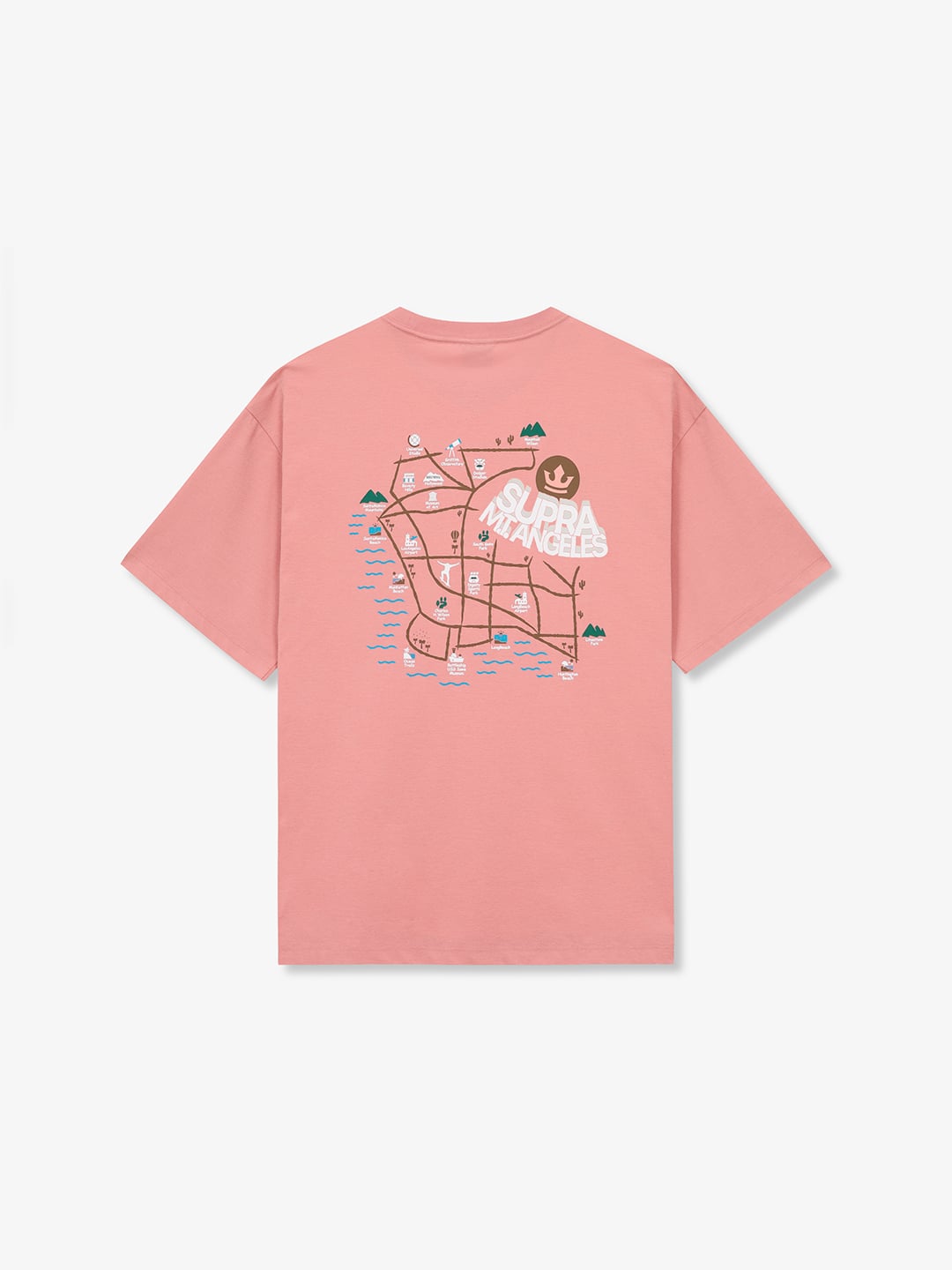 LA Map Graphic Short Sleeve T-shirt