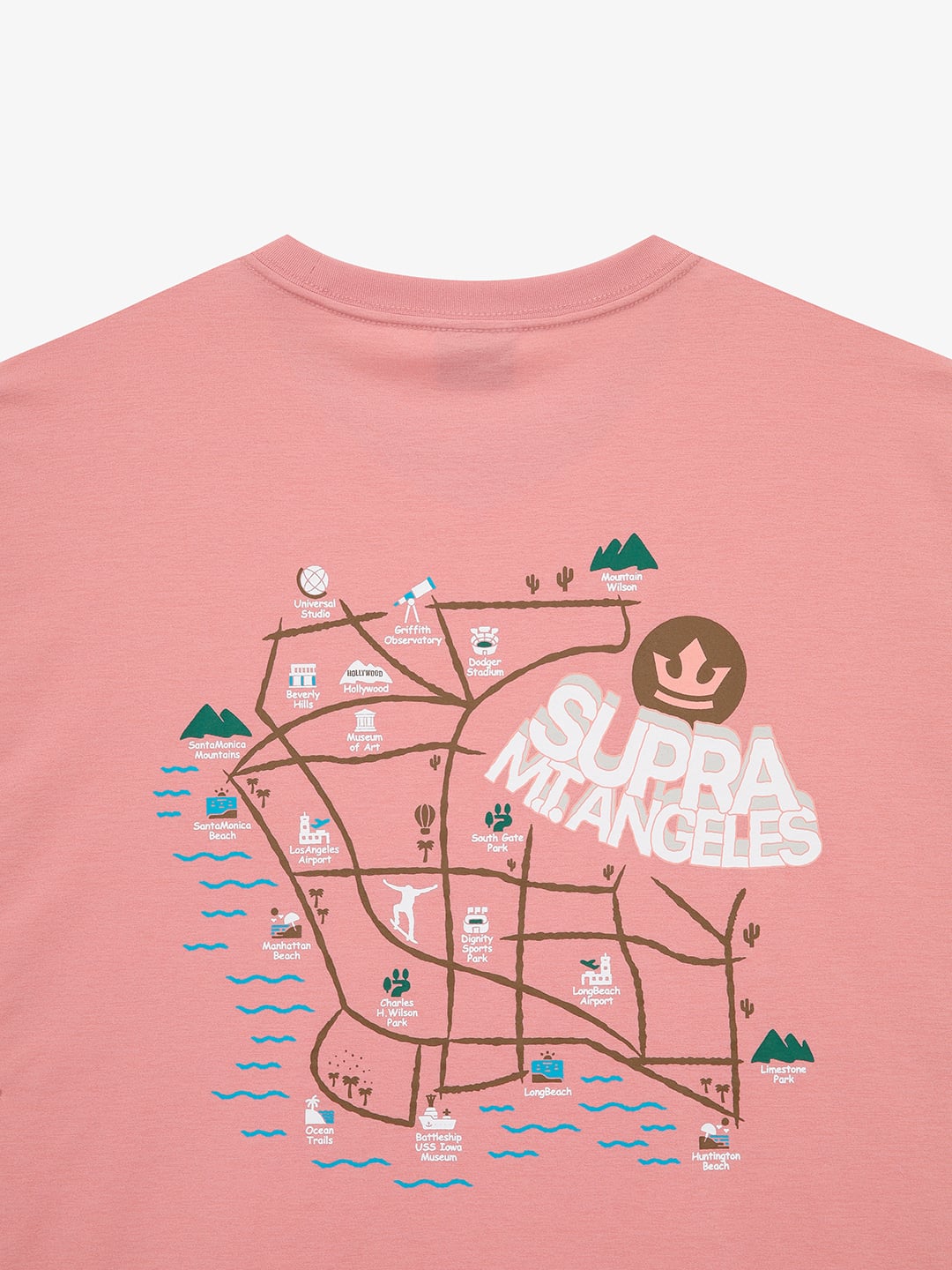 LA Map Graphic Short Sleeve T-shirt