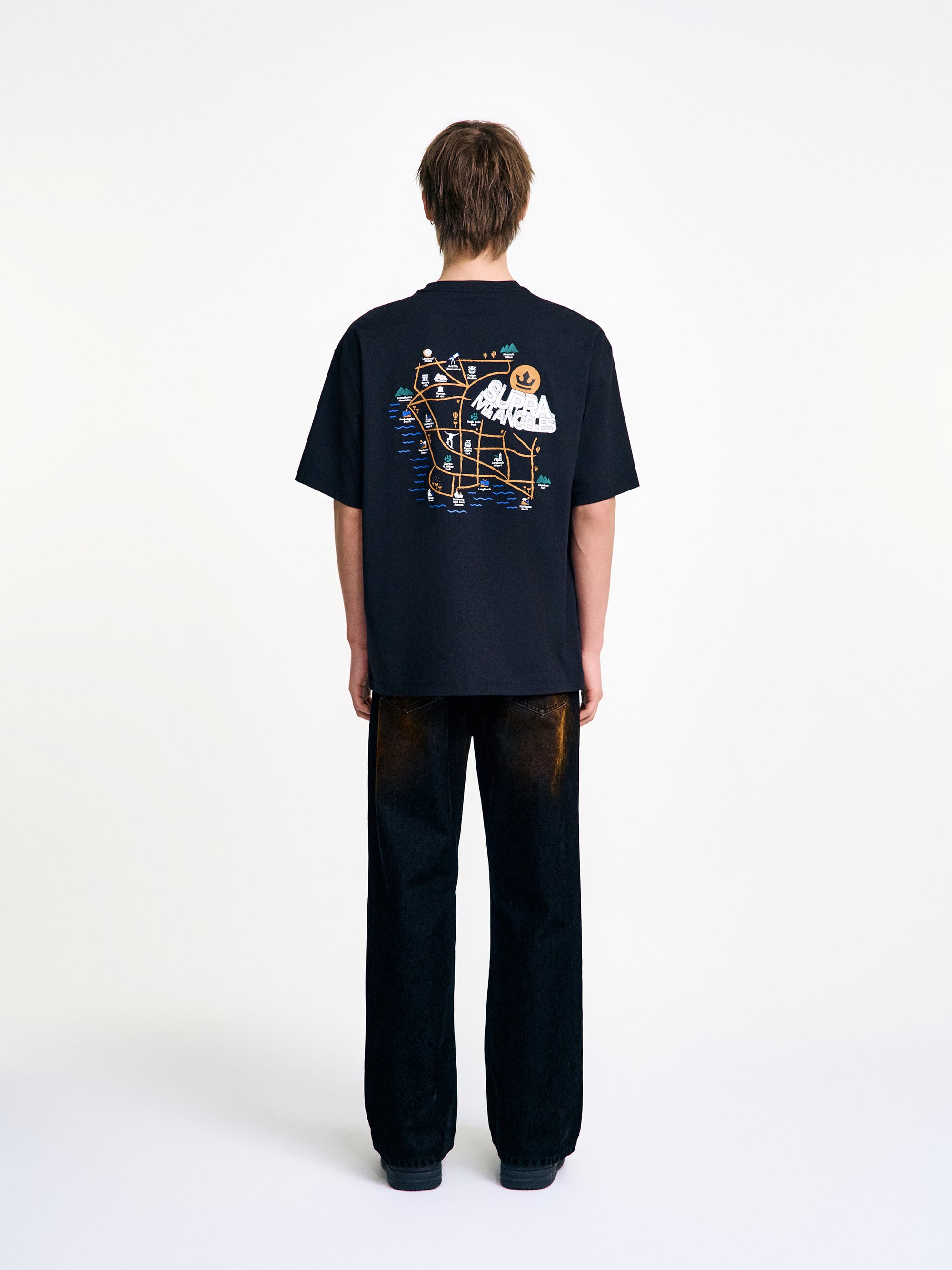 LA Map Graphic Short Sleeve T-shirt