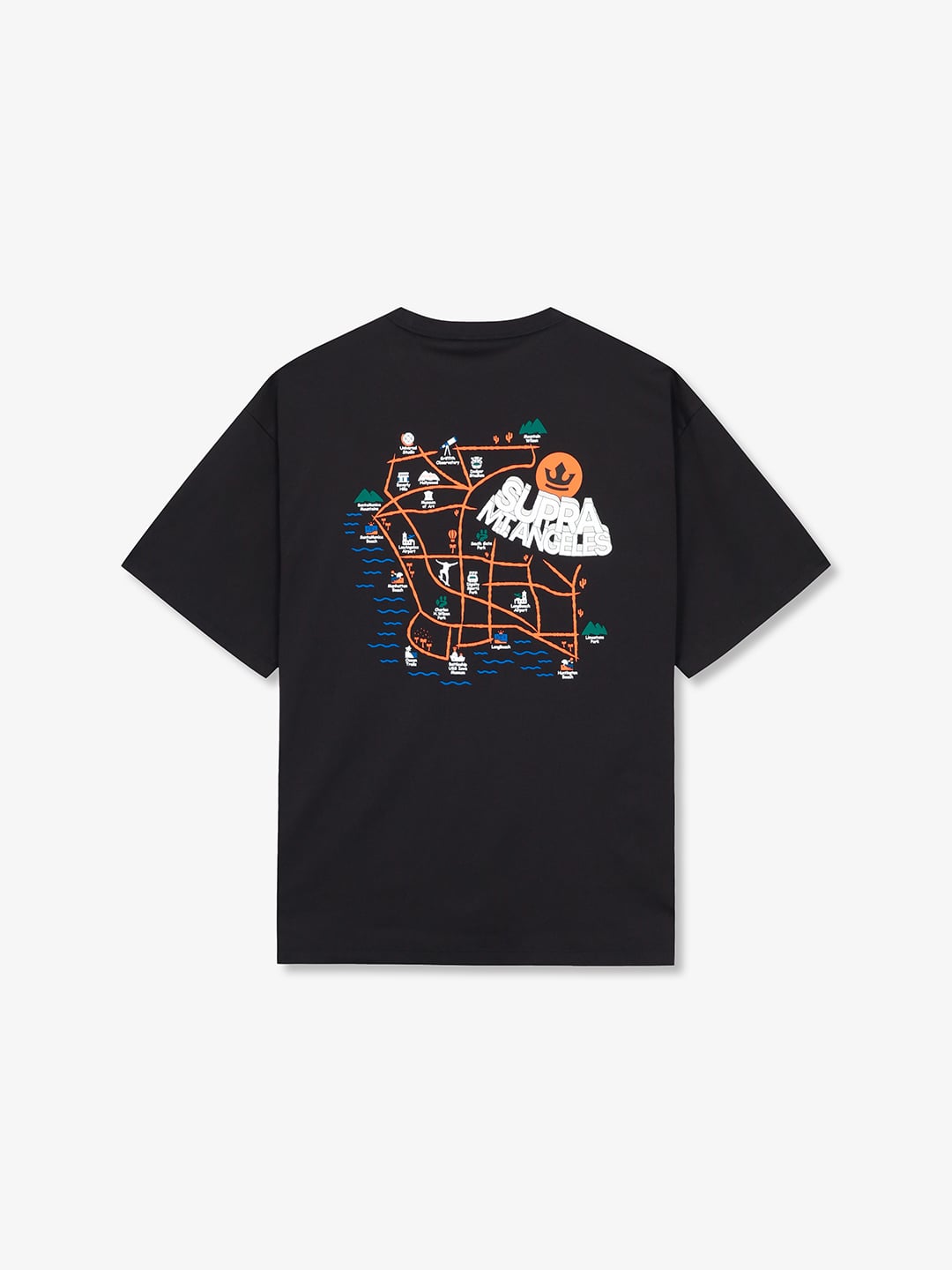 LA Map Graphic Short Sleeve T-shirt