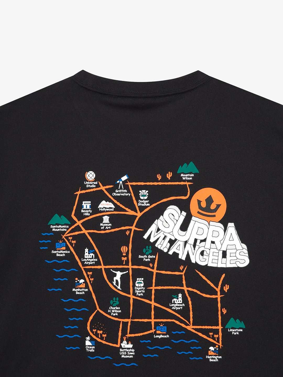 LA Map Graphic Short Sleeve T-shirt