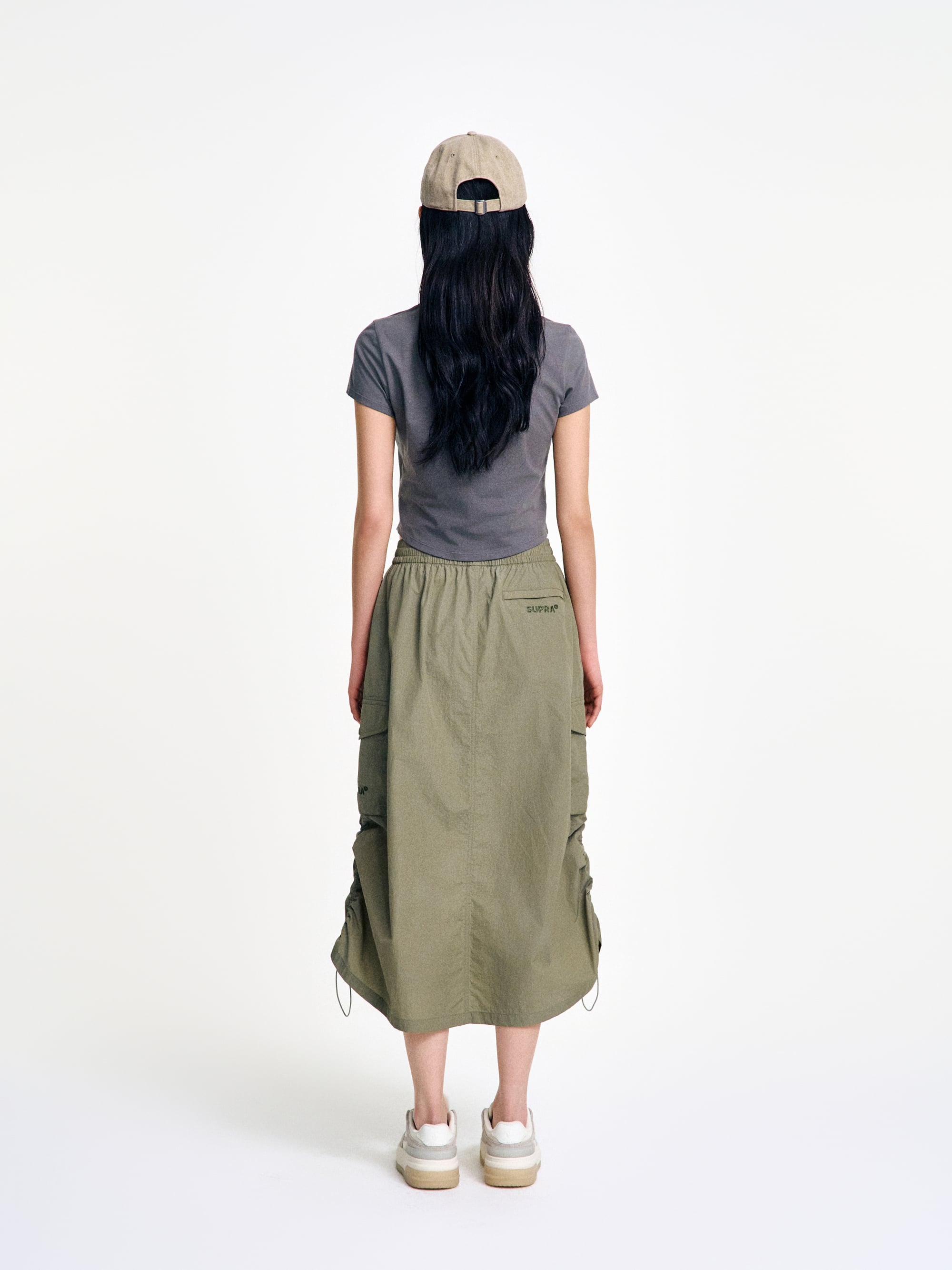 Women`s Side String Long Skirt