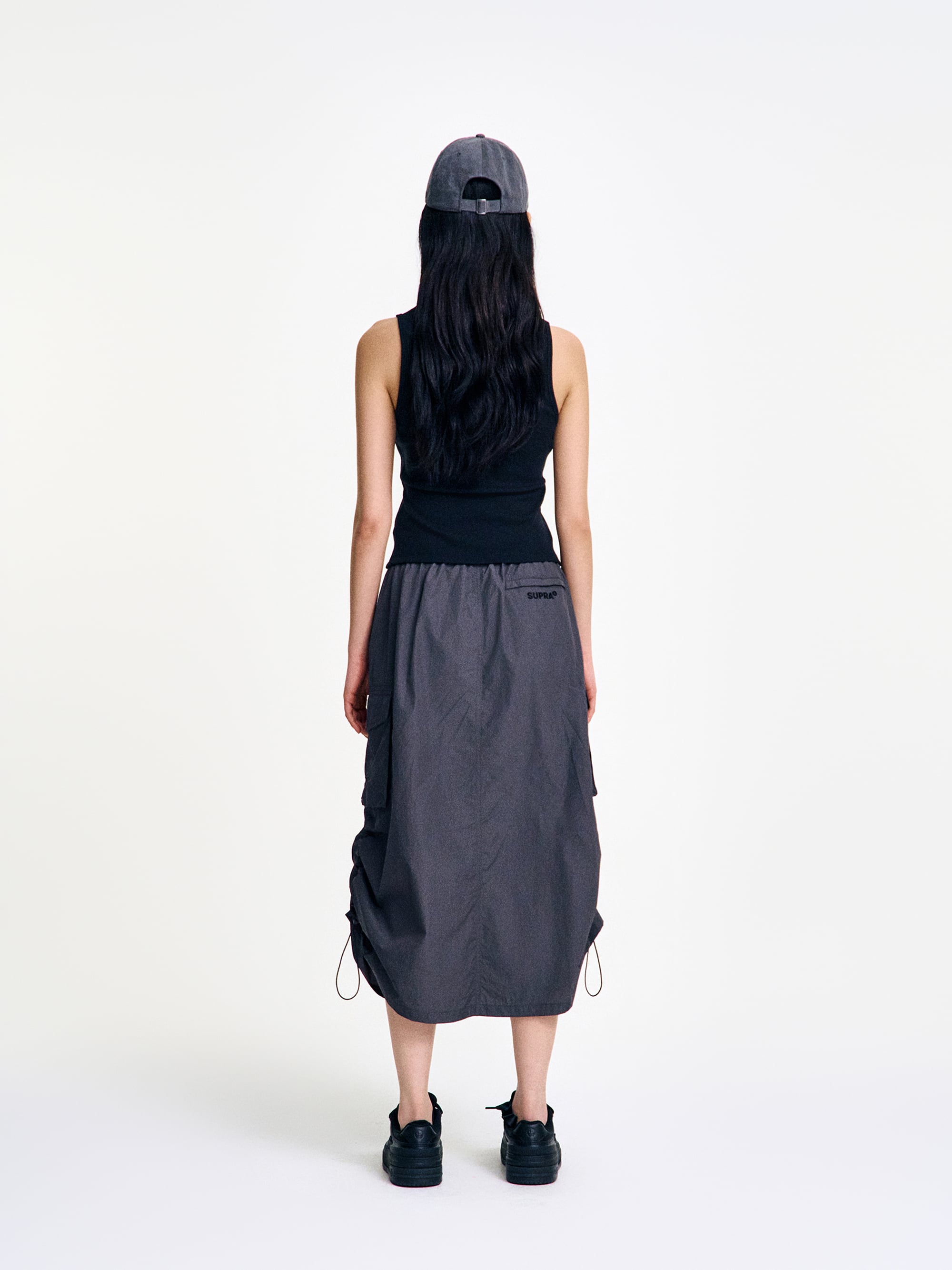 Women`s Side String Long Skirt