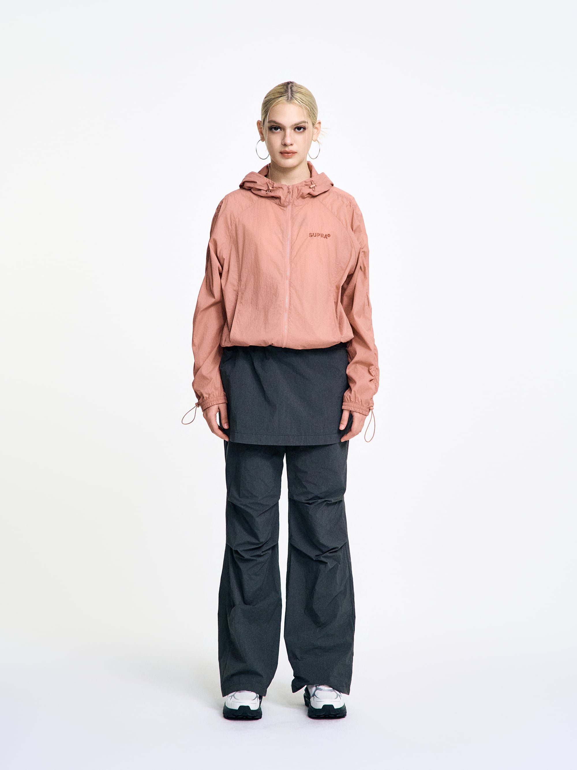 Women`s String Crop Windbreaker