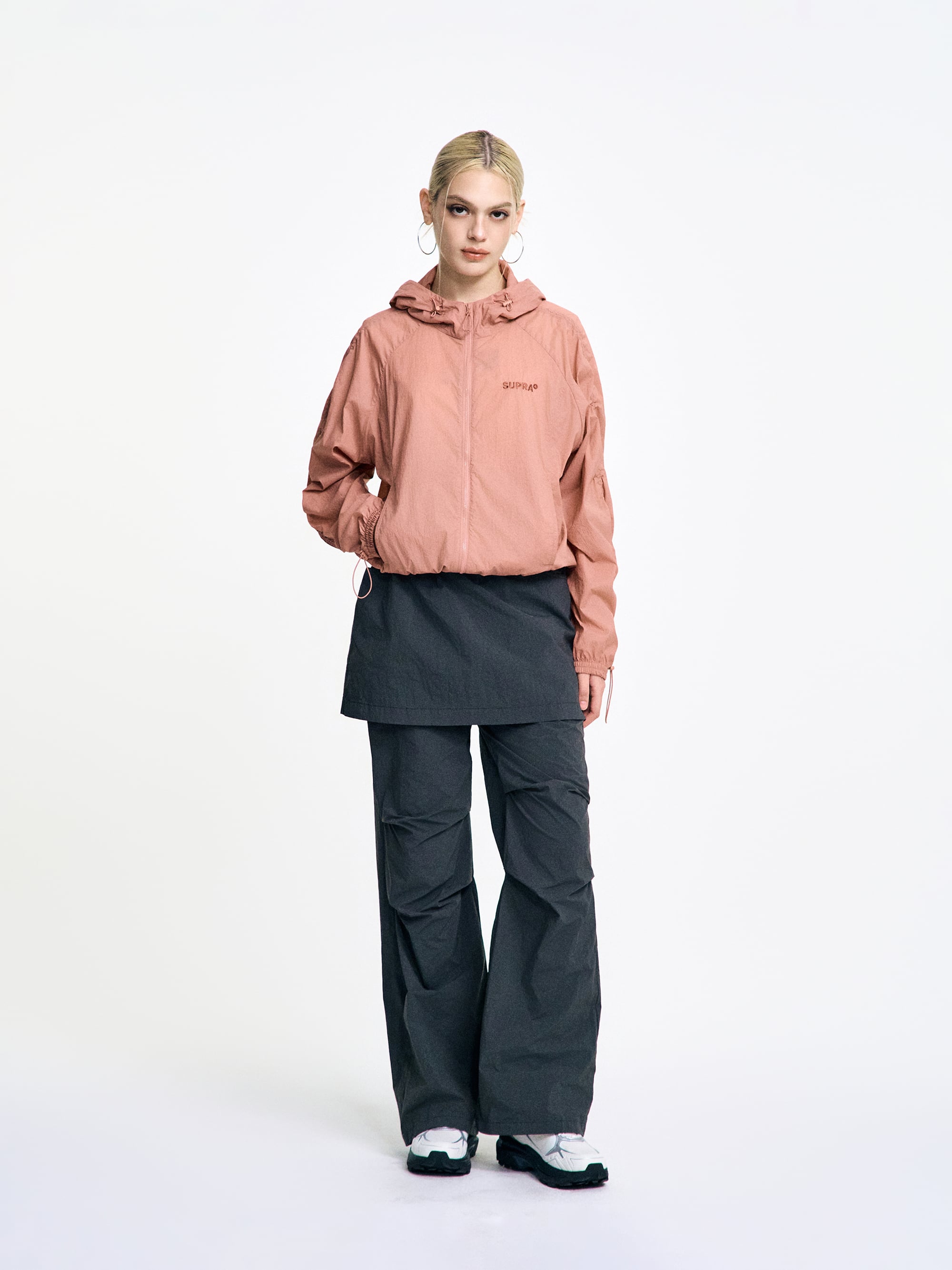 Women`s String Crop Windbreaker