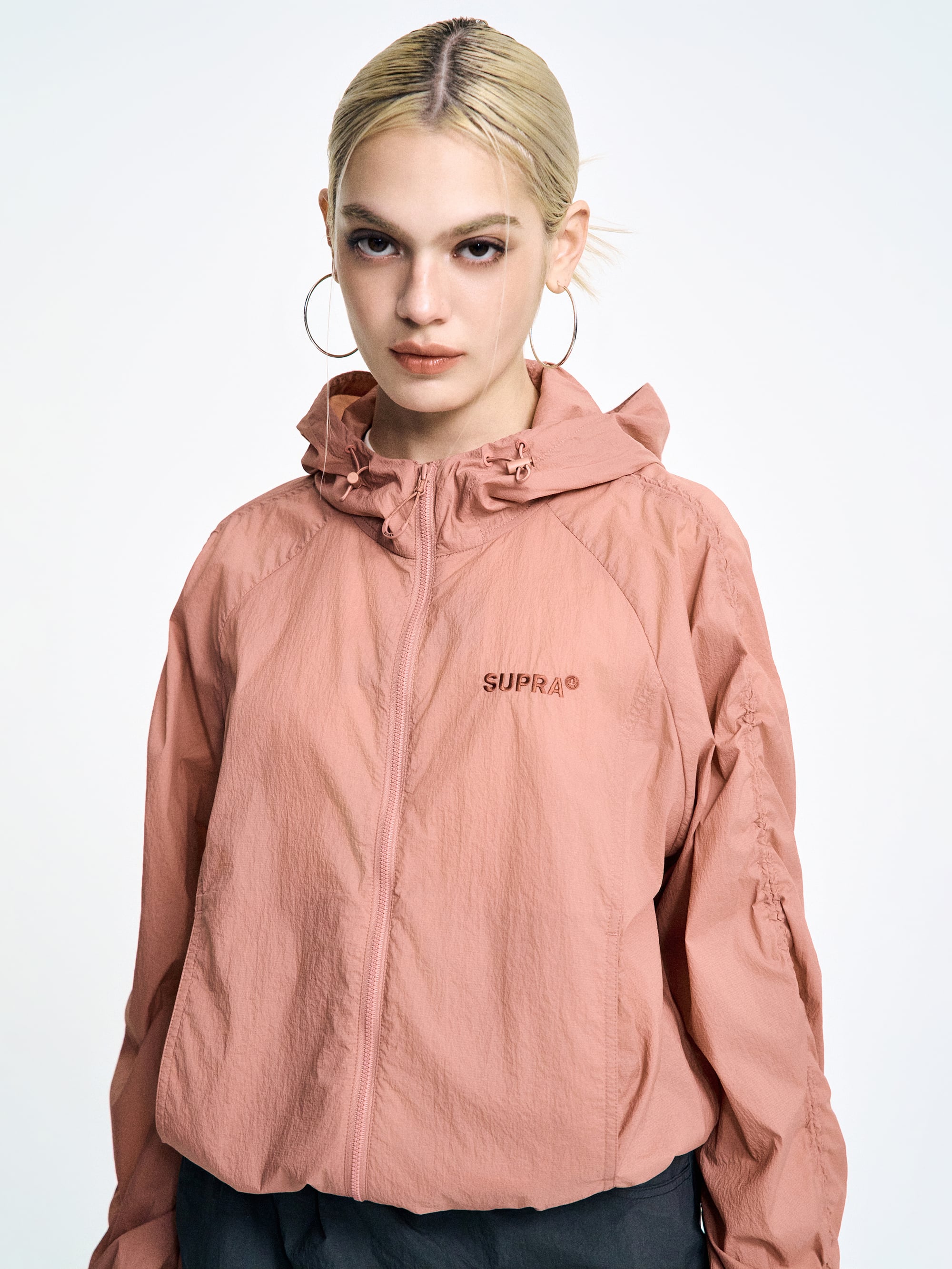 Women`s String Crop Windbreaker