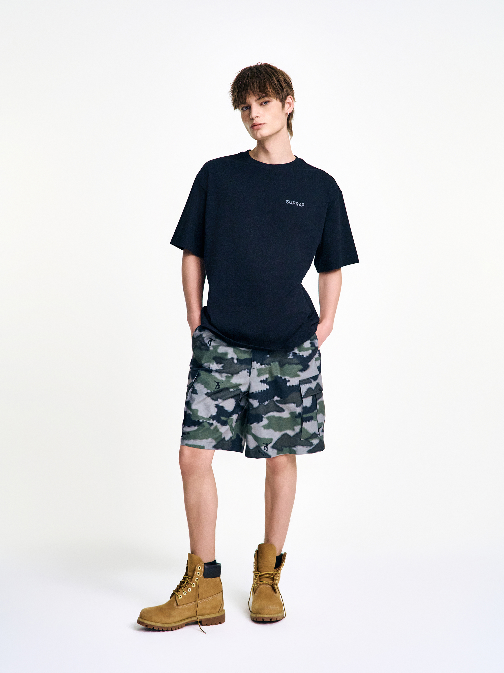 Camouflage Woven Shorts SET