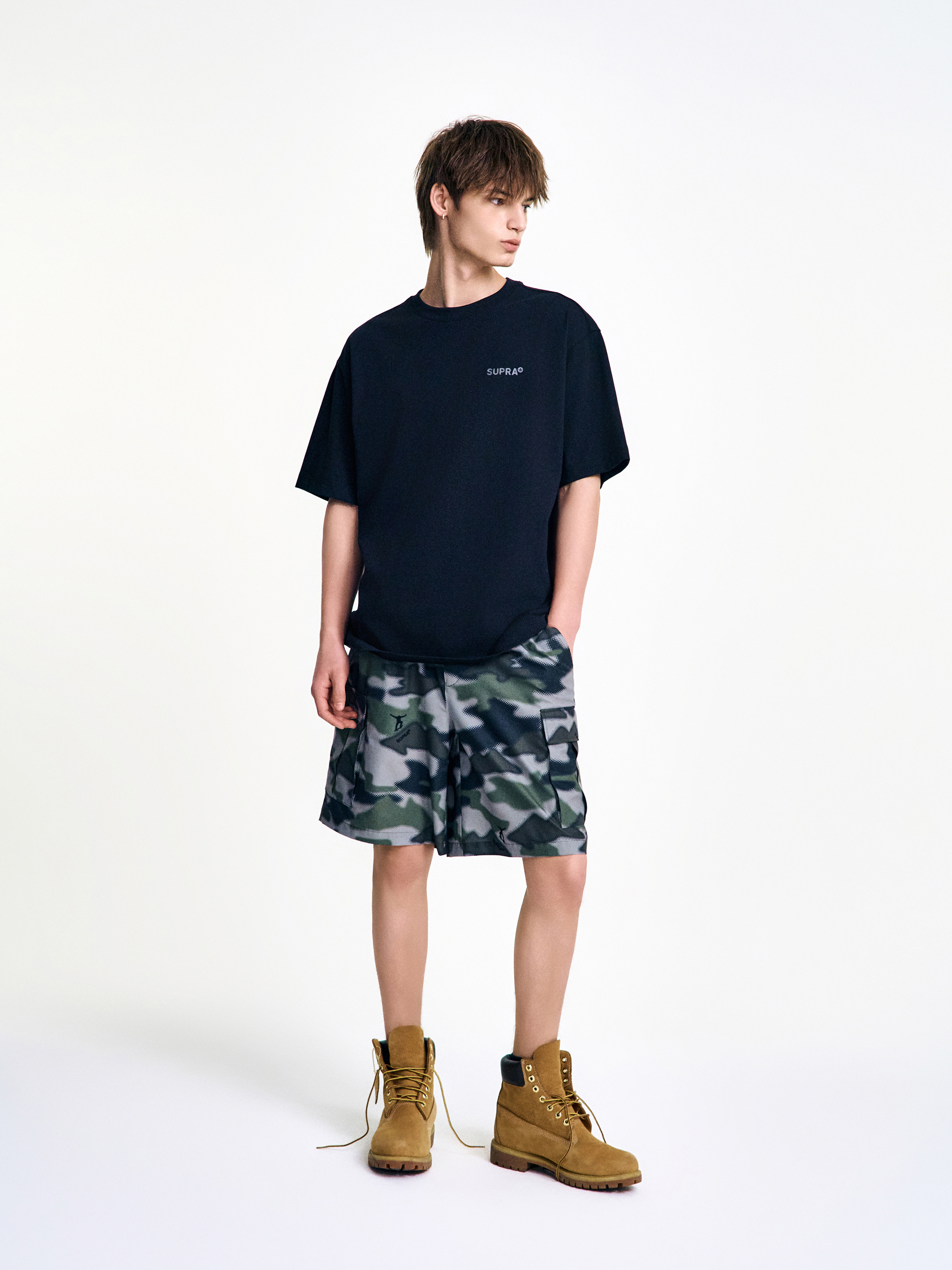 Camouflage Woven Shorts SET