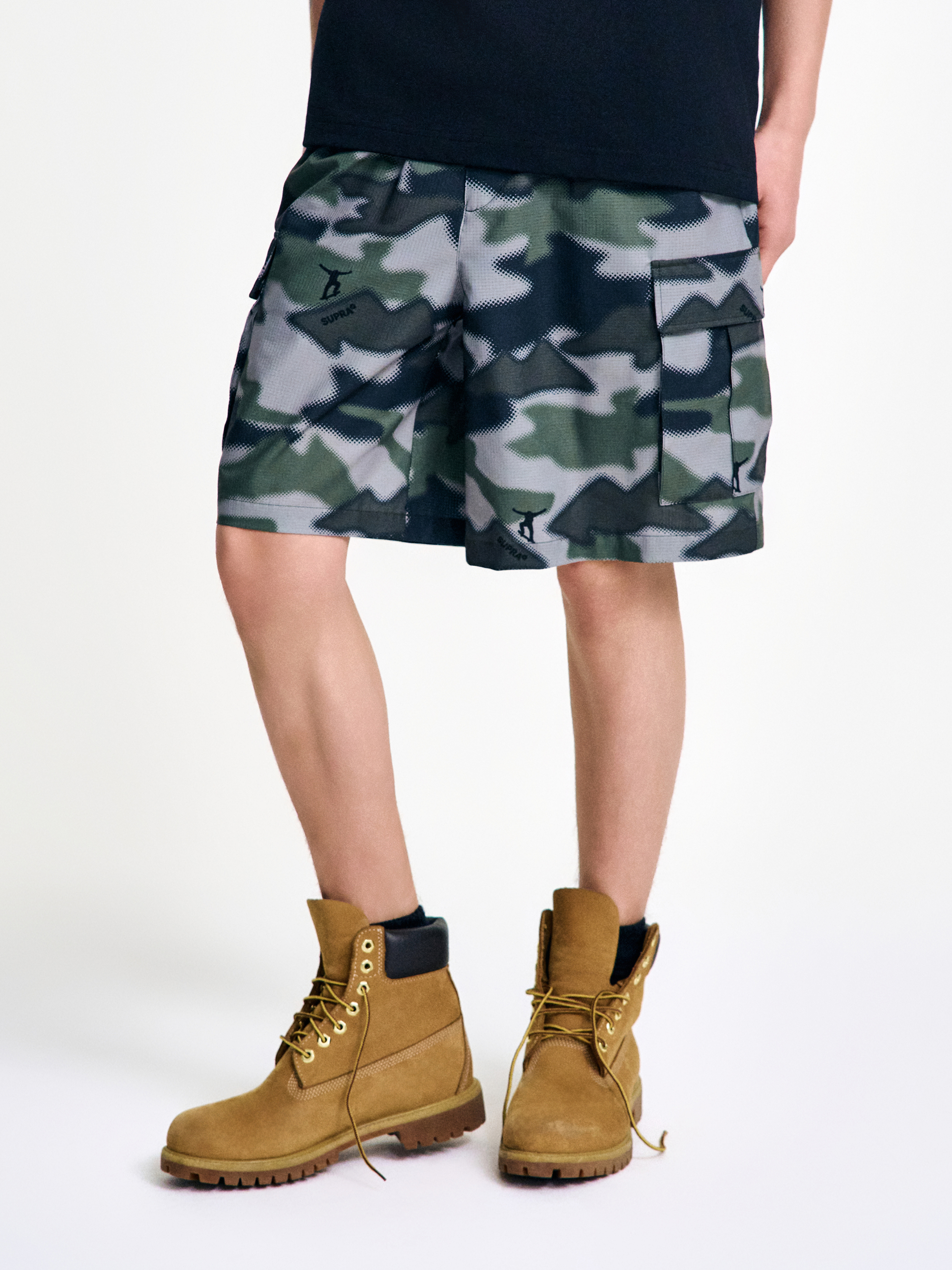 Camouflage Woven Shorts SET