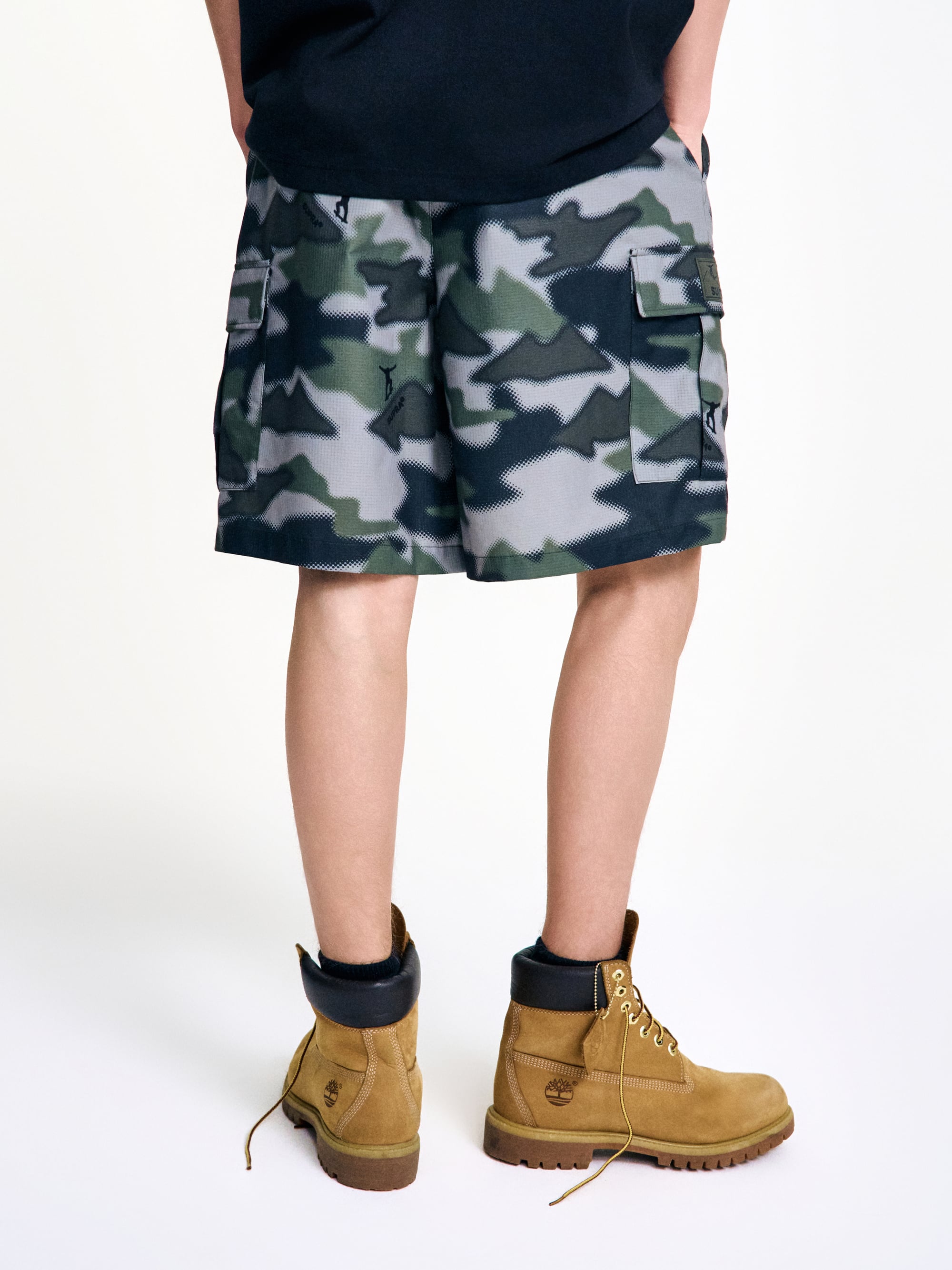 Camouflage Woven Shorts SET