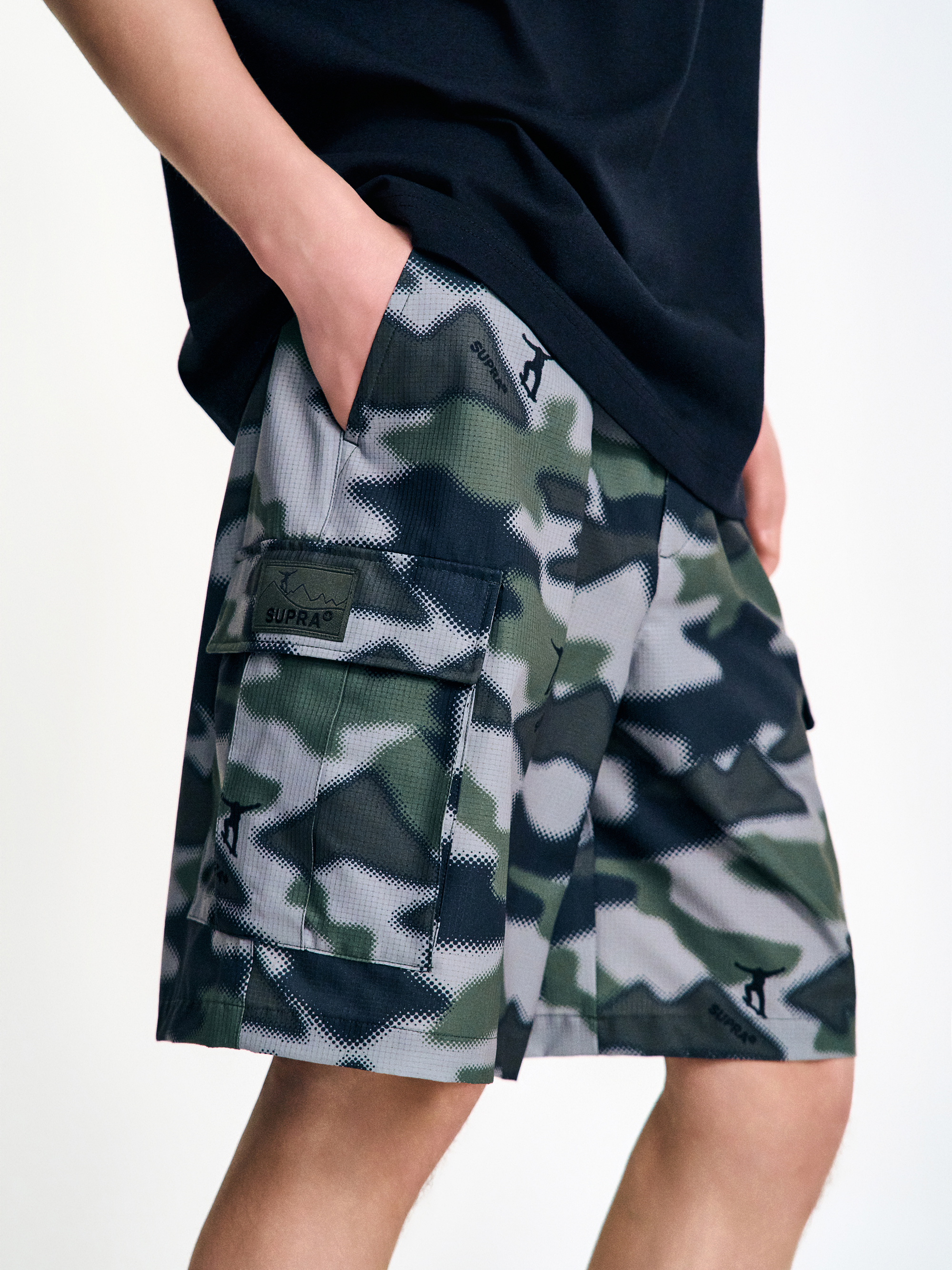 Camouflage Woven Shorts SET