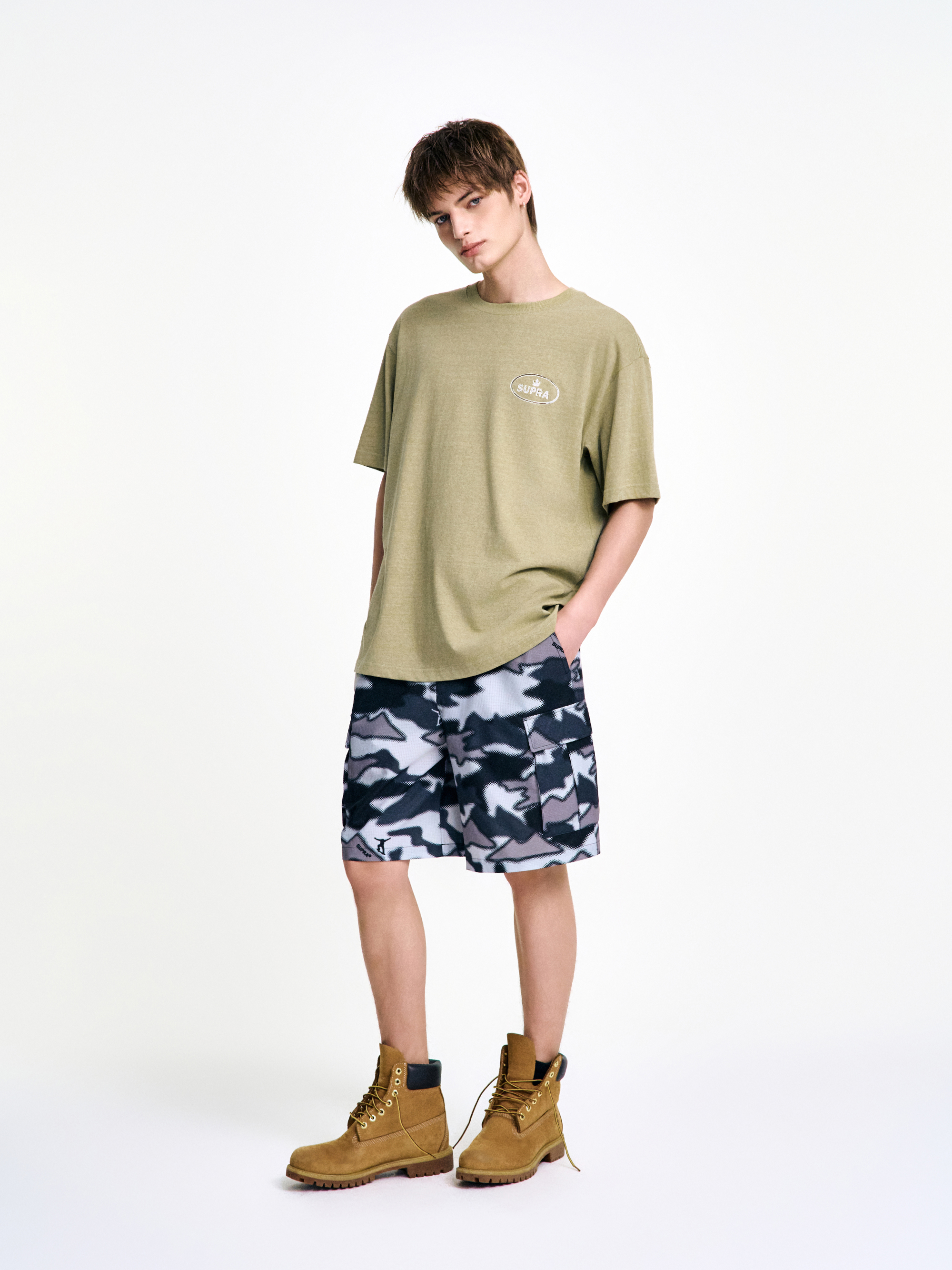 Camouflage Woven Shorts SET