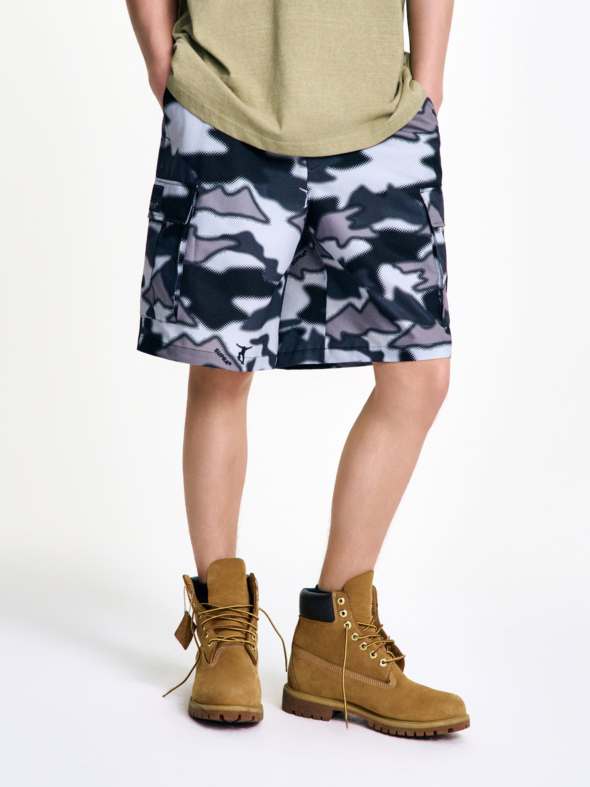Camouflage Woven Shorts SET