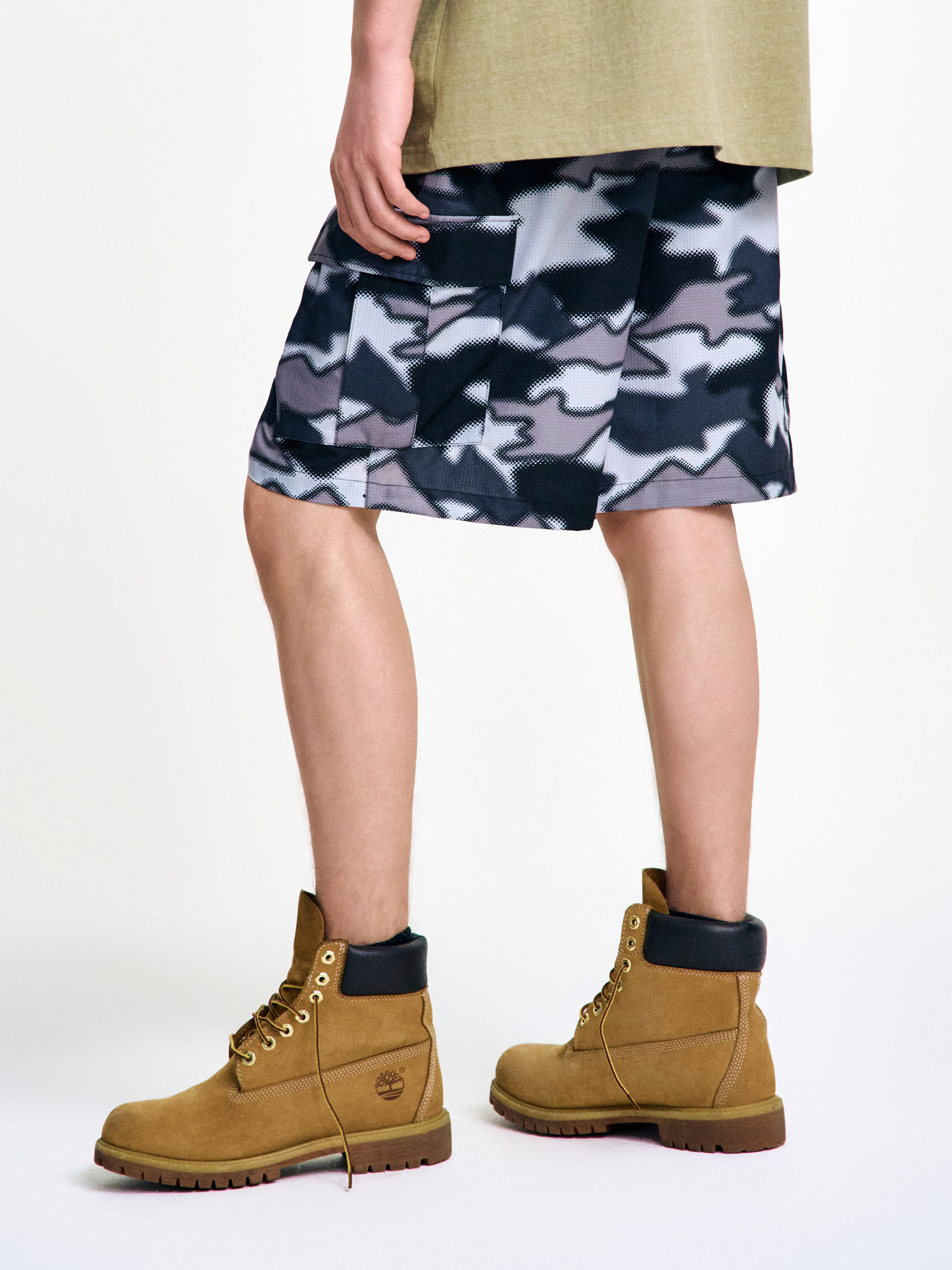 Camouflage Woven Shorts SET