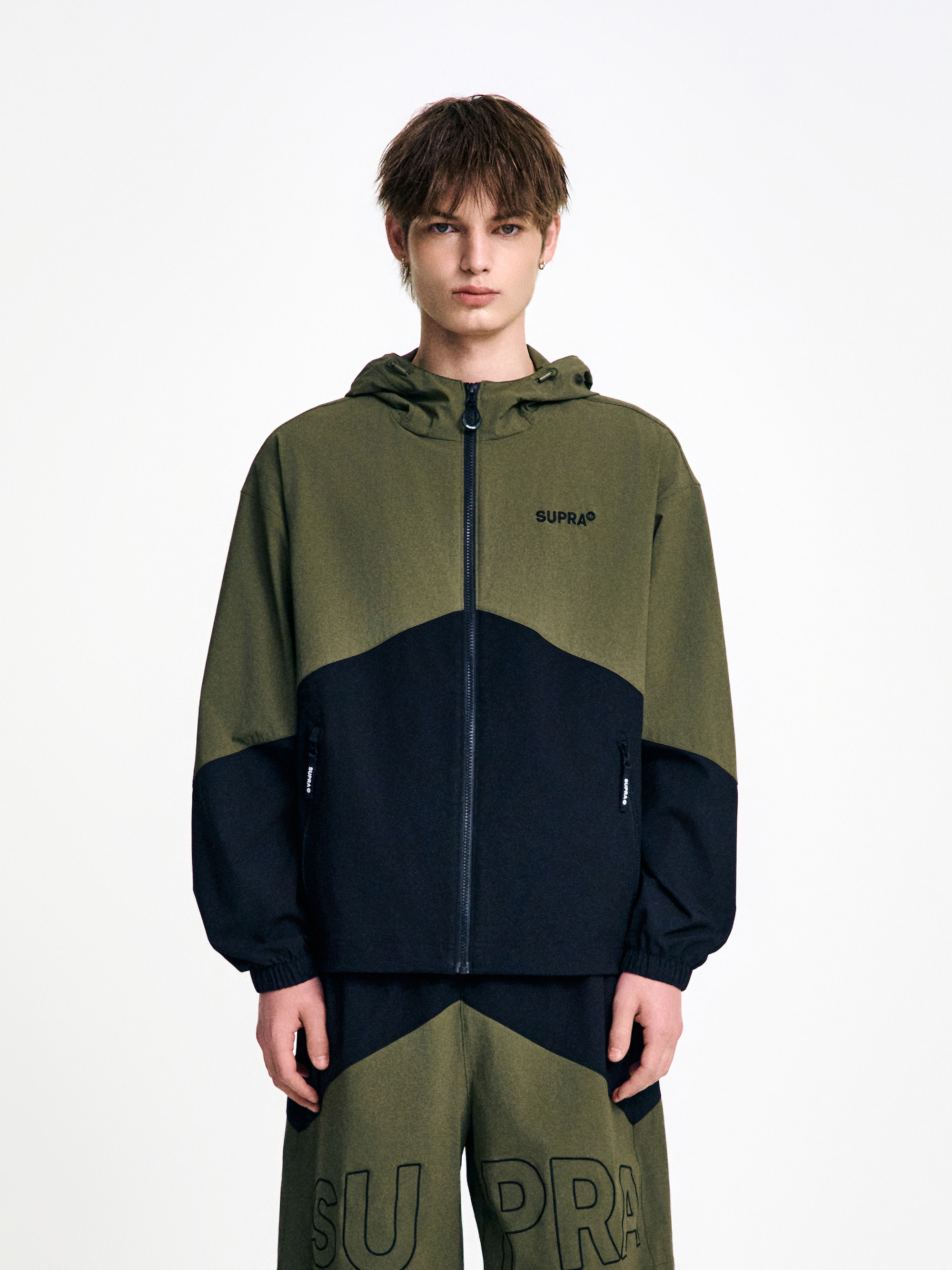 two-tone mountain Windbreaker