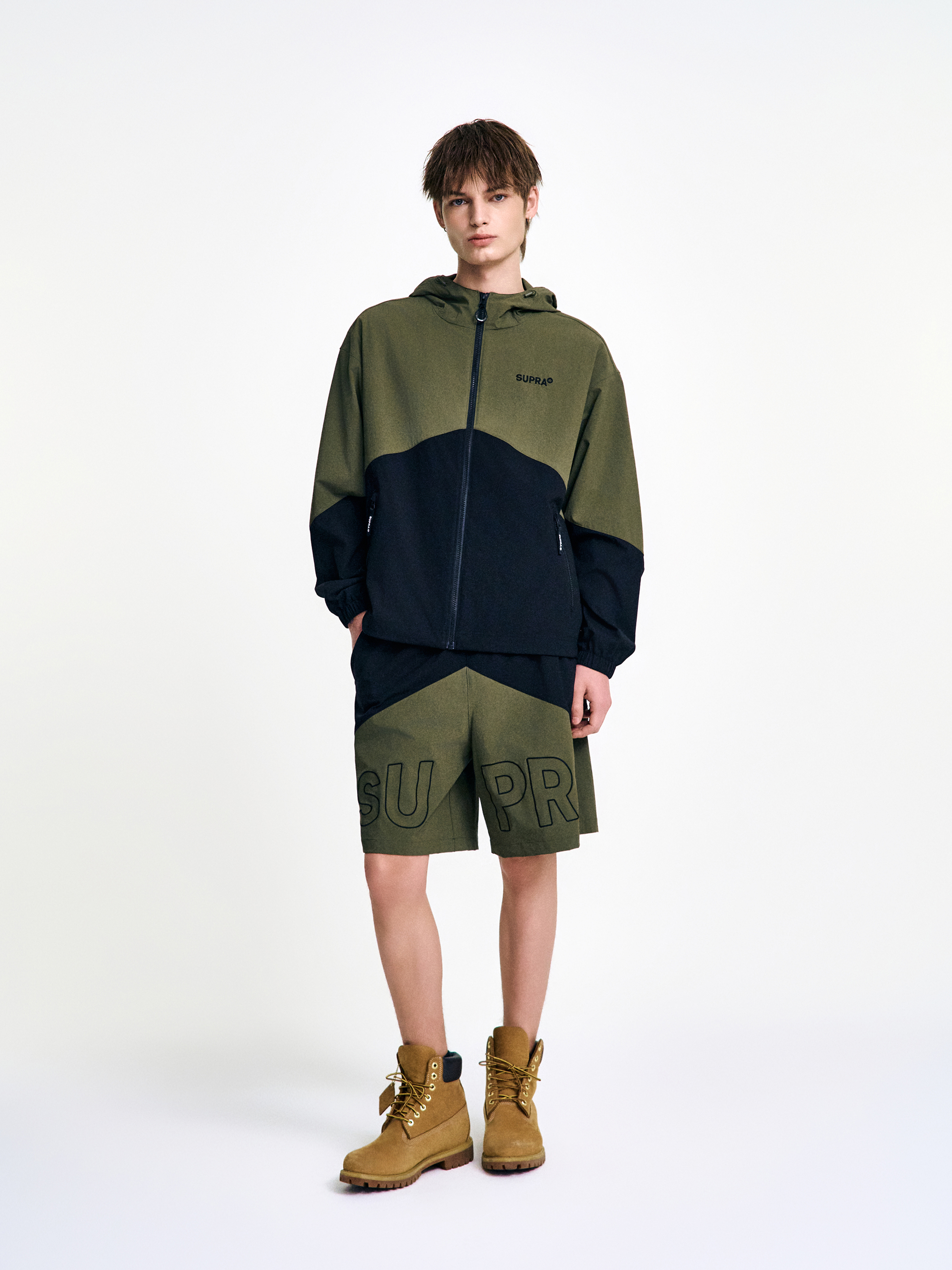 two-tone mountain Windbreaker
