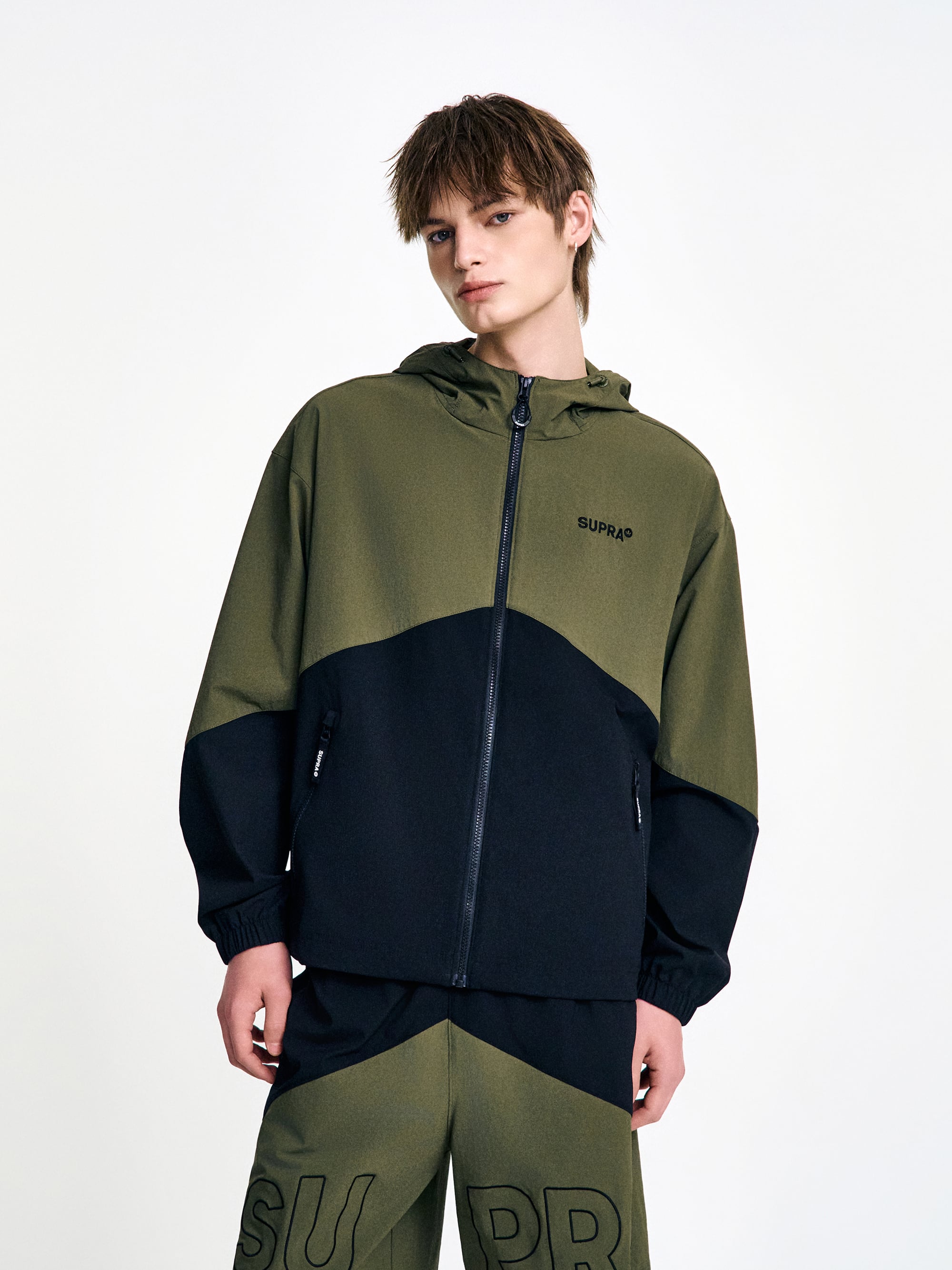 two-tone mountain Windbreaker