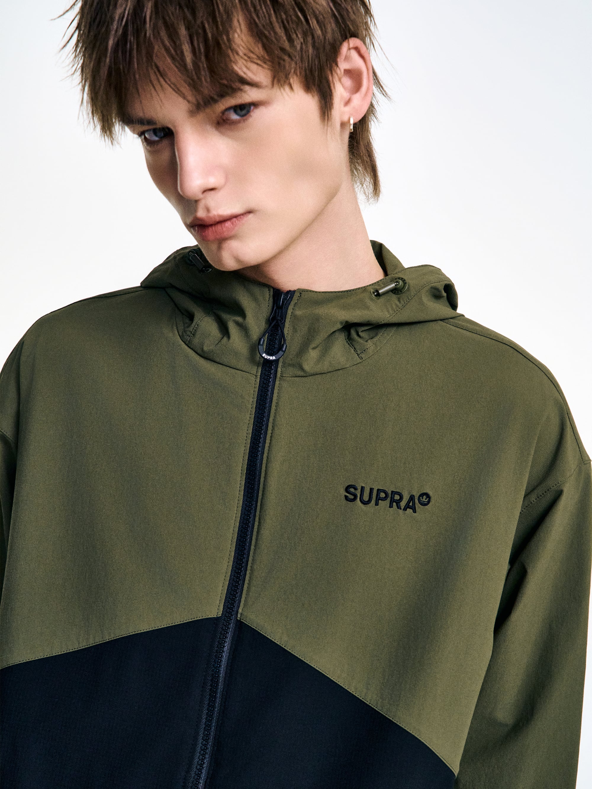 two-tone mountain Windbreaker