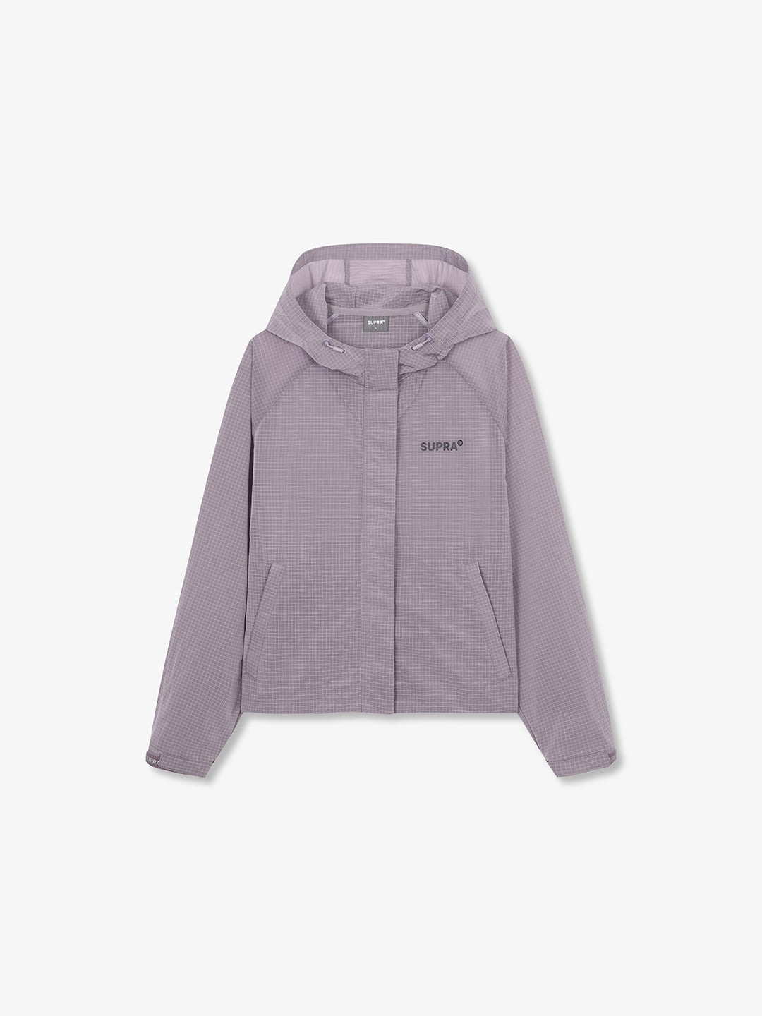 Women`s Basic Crop Hoodie Windbreaker