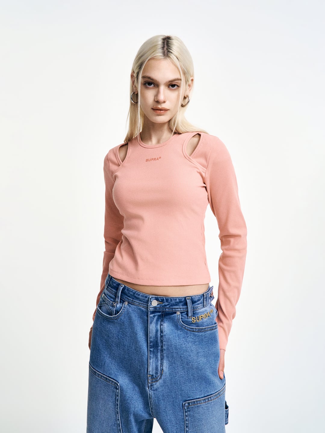Women`s Cut-out Long Sleeve T-Shirt
