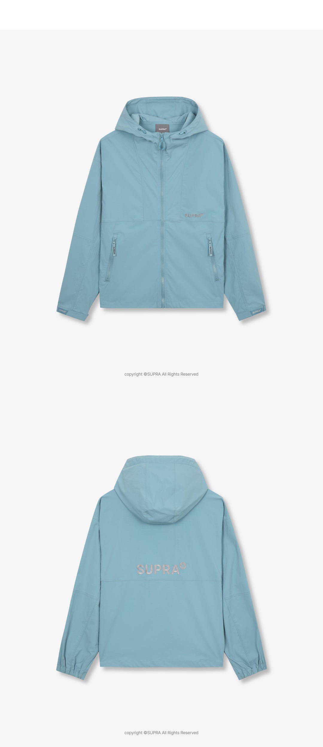Logo Color block Hood Windbreaker