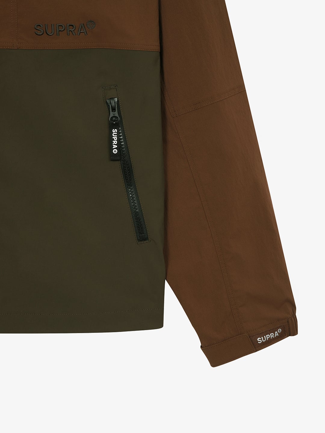 Logo Color block Hood Windbreaker
