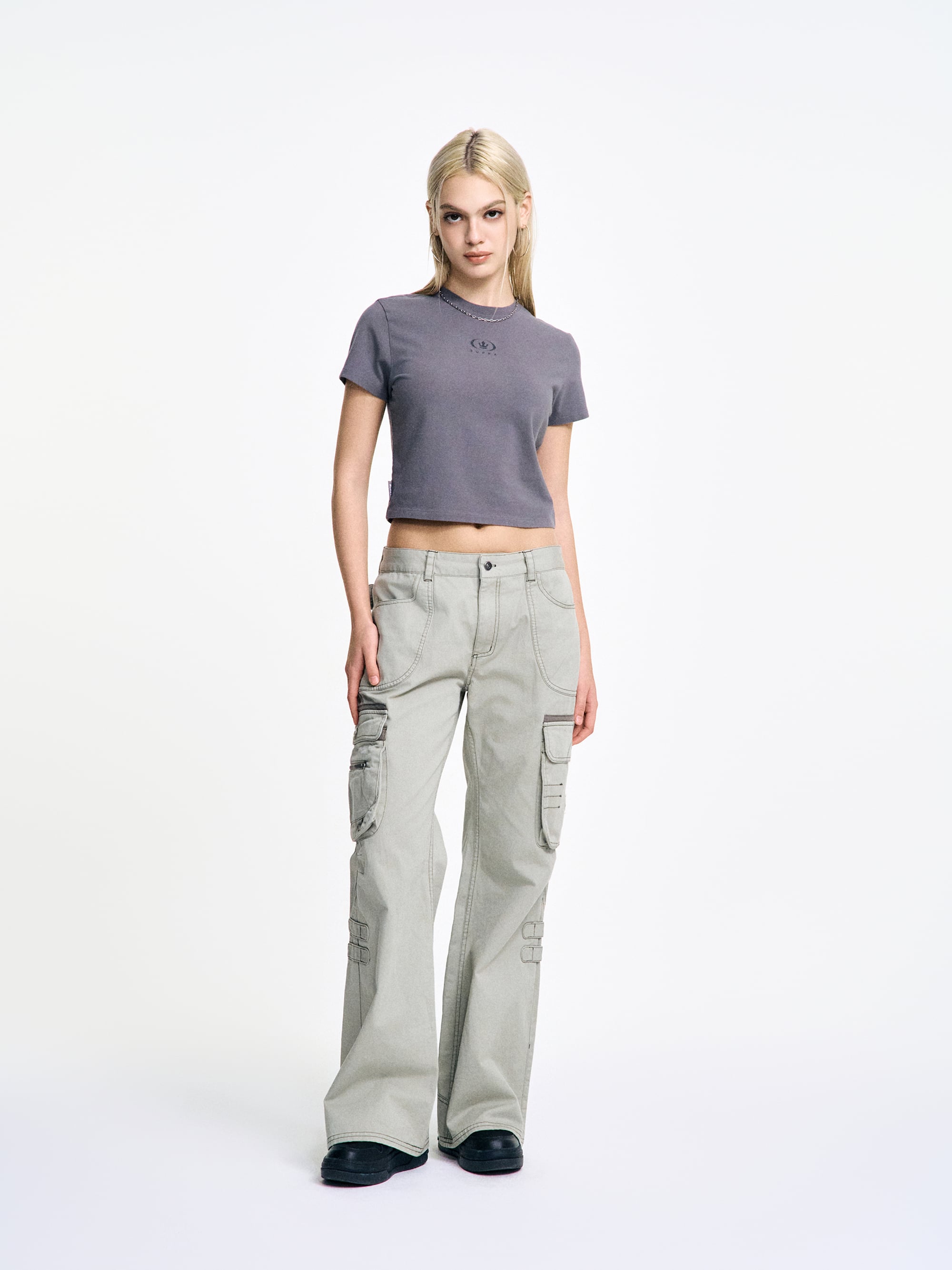 Women`s Washed Cropped T-Shirt
