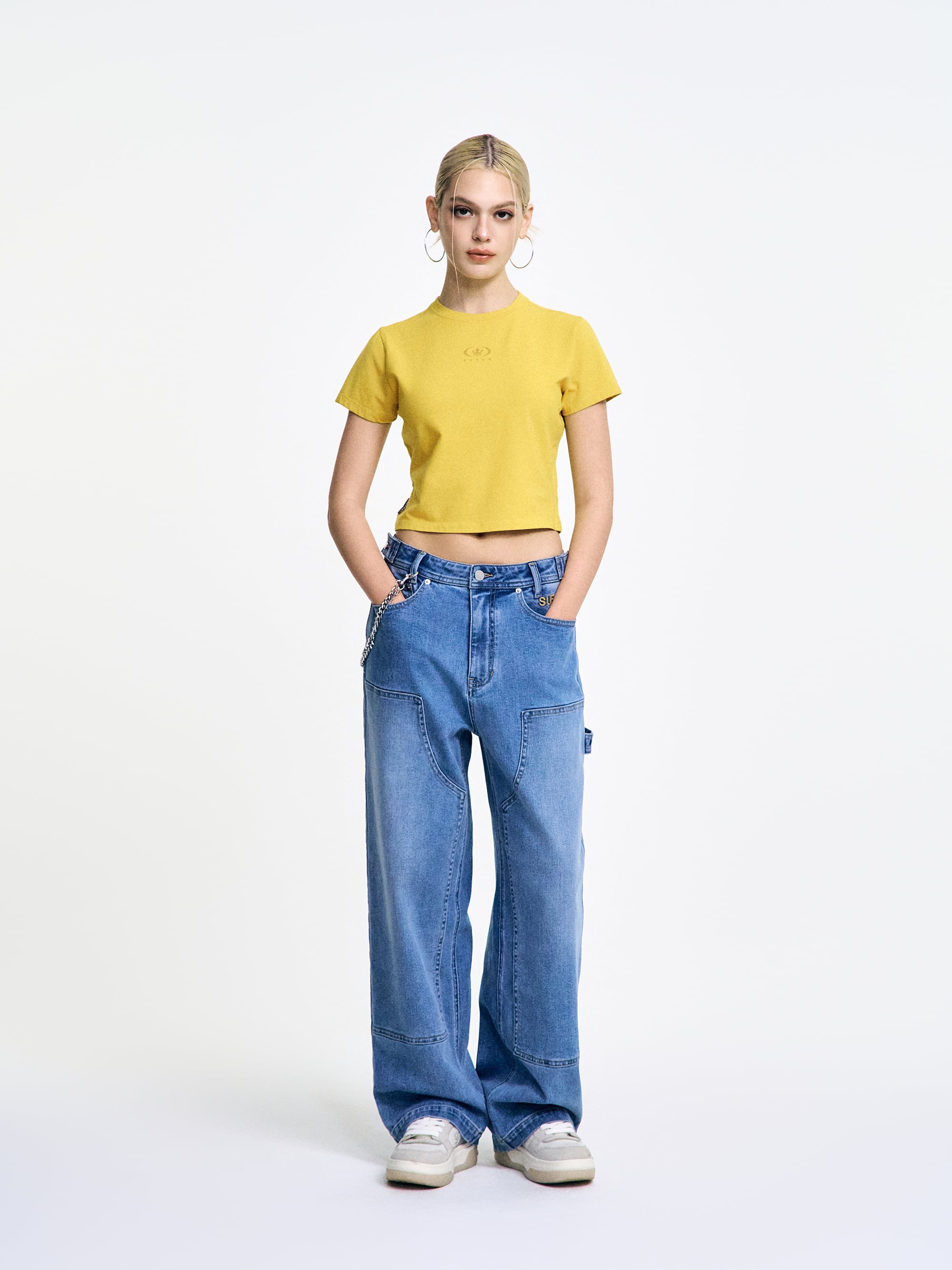 Women`s Washed Cropped T-Shirt