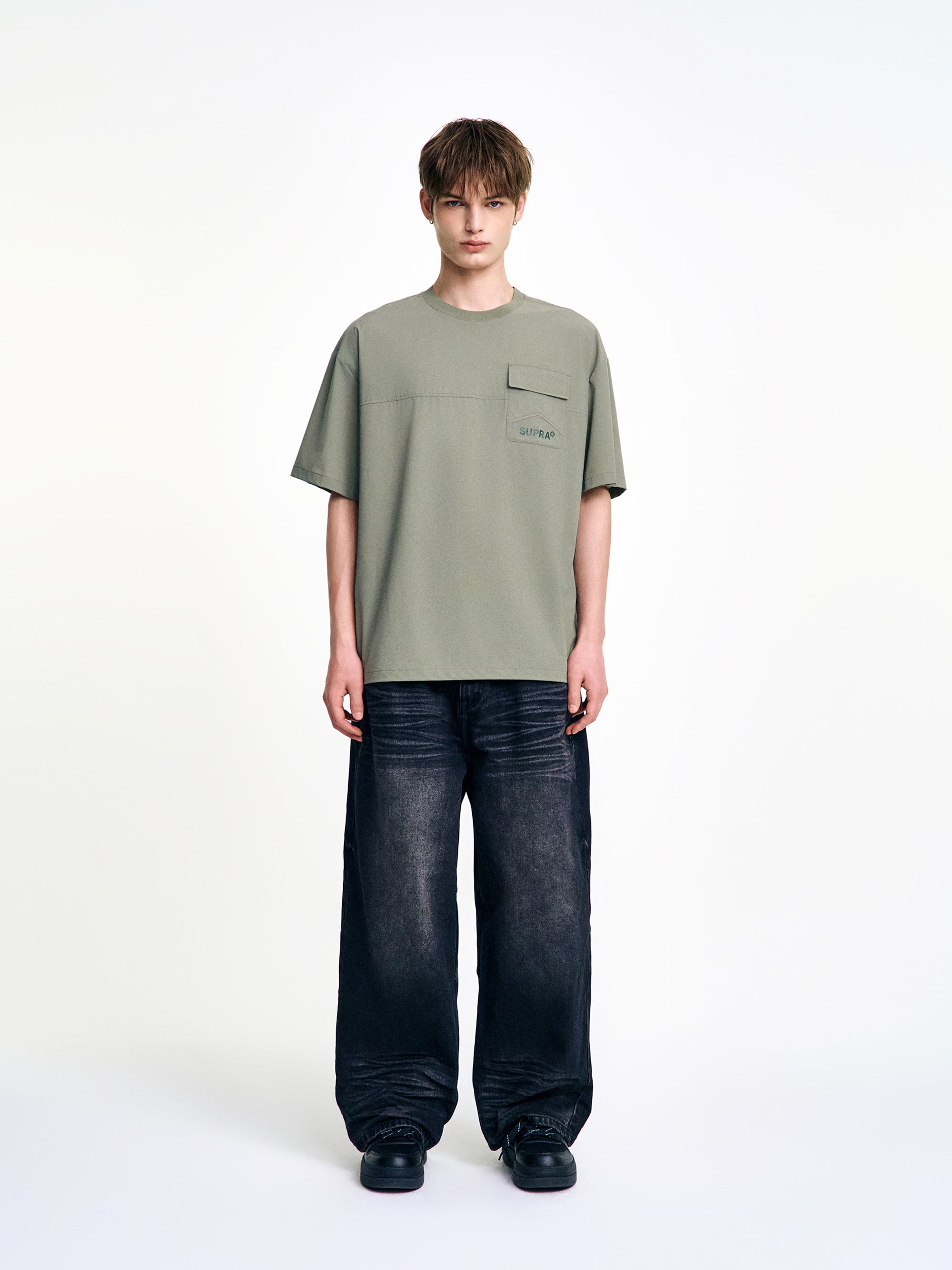 Woven Short Sleeve T-shirt
