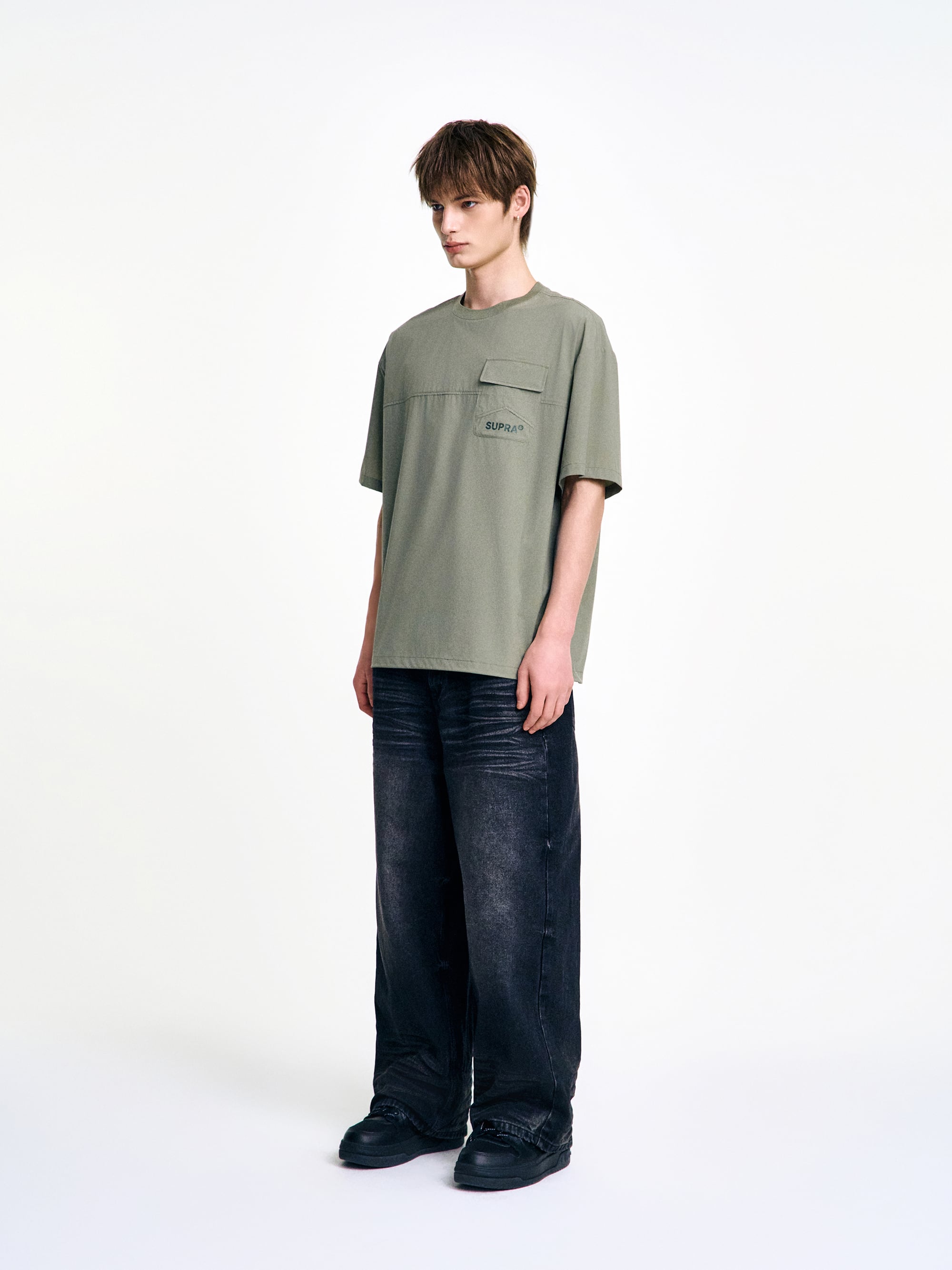 Woven Short Sleeve T-shirt