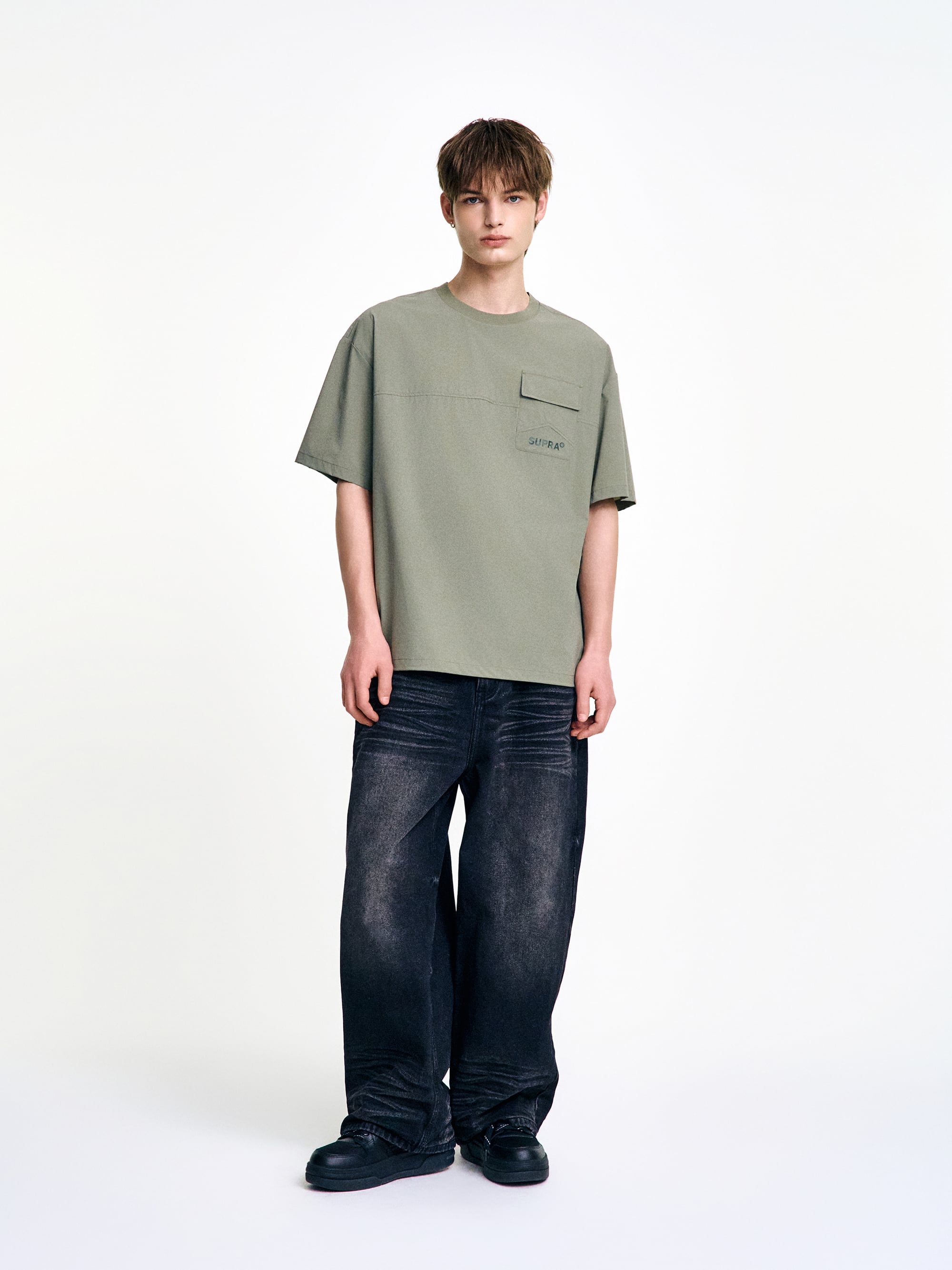 Woven Short Sleeve T-shirt