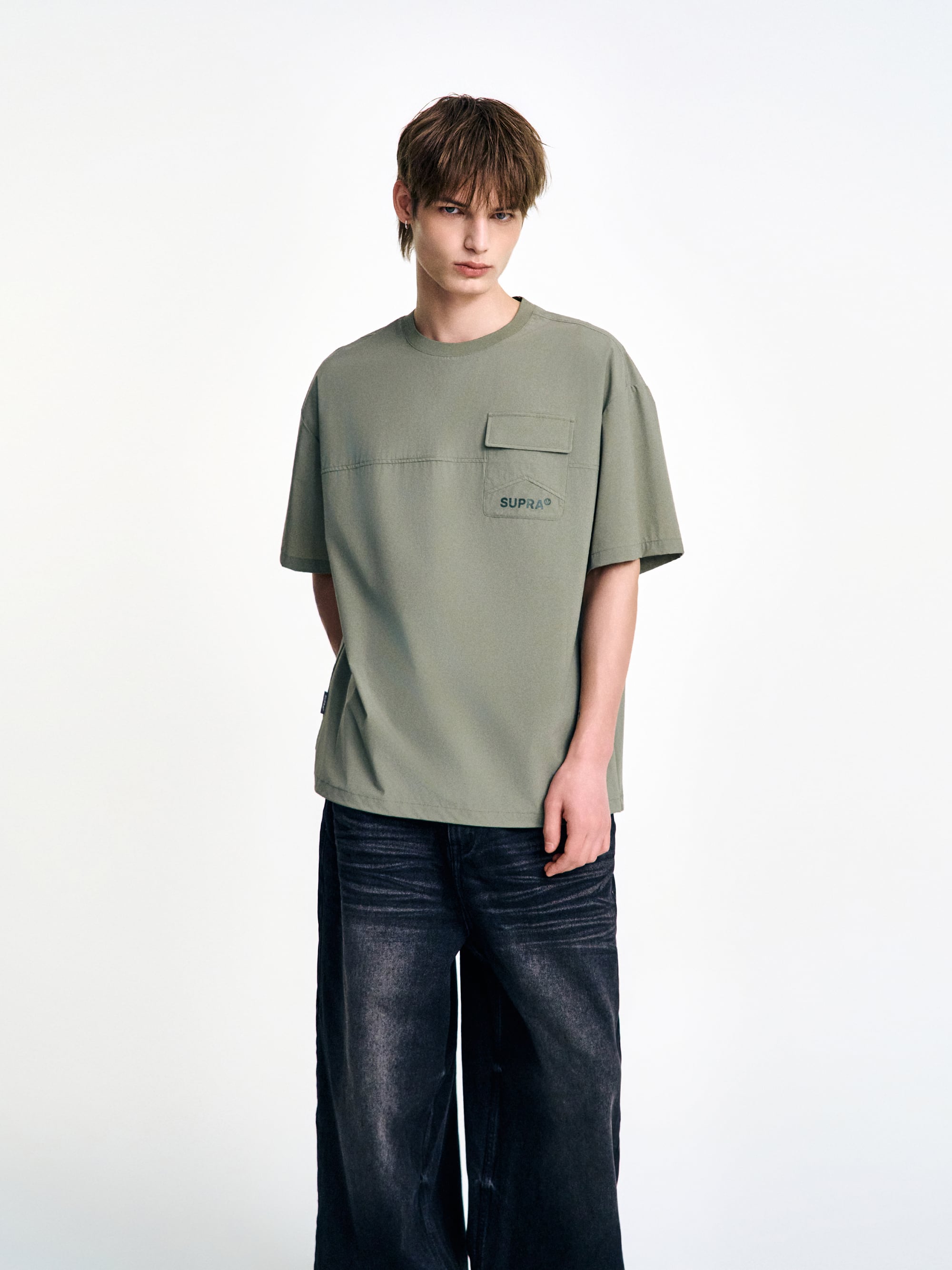 Woven Short Sleeve T-shirt