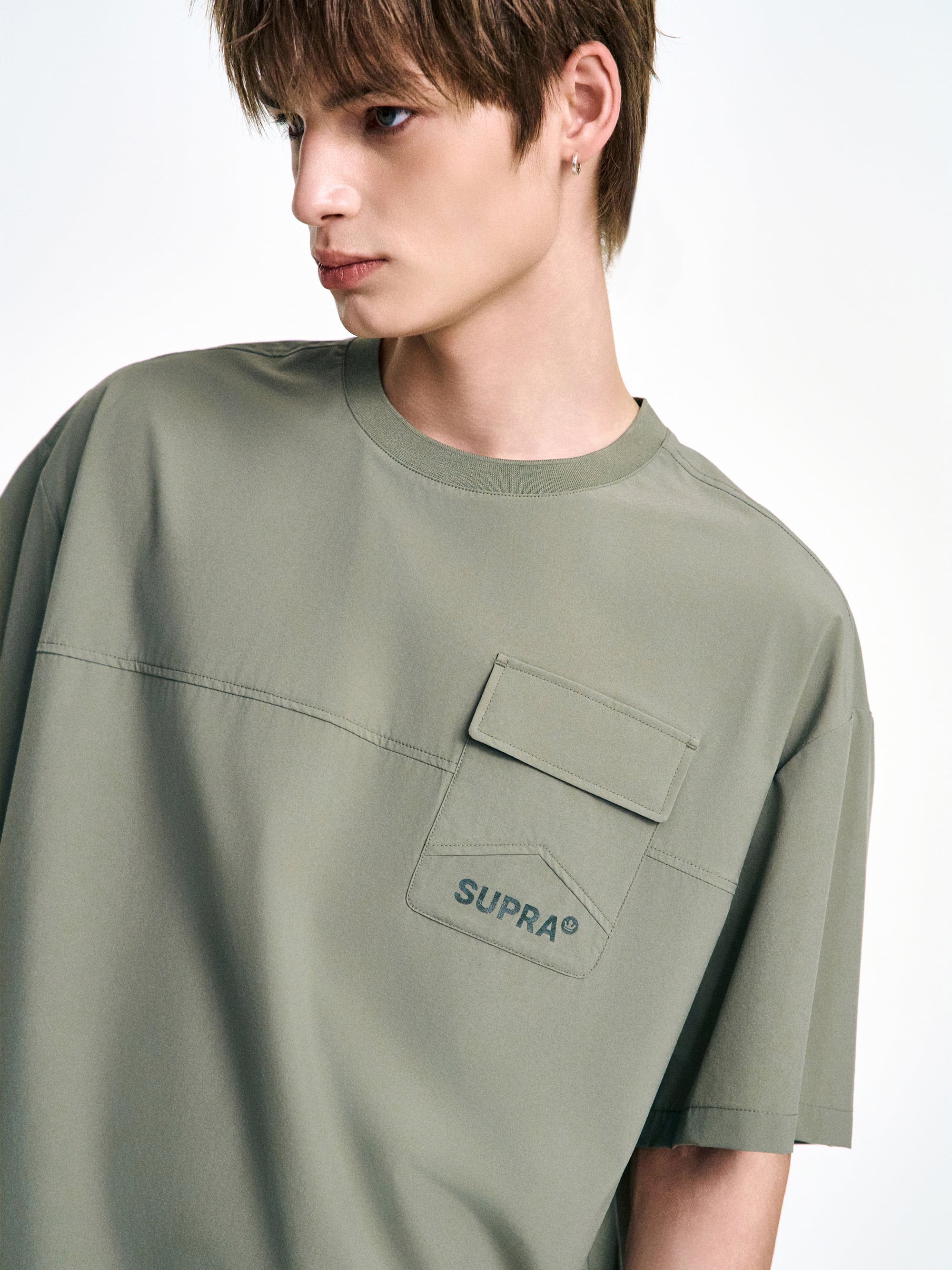 Woven Short Sleeve T-shirt