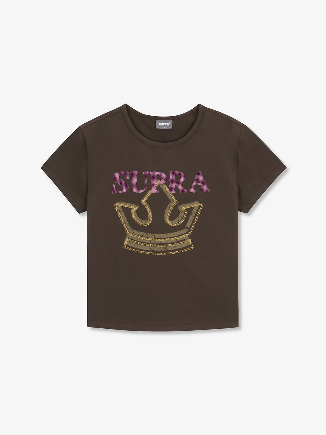 Women`s Crown Logo Point Crop T-shirt
